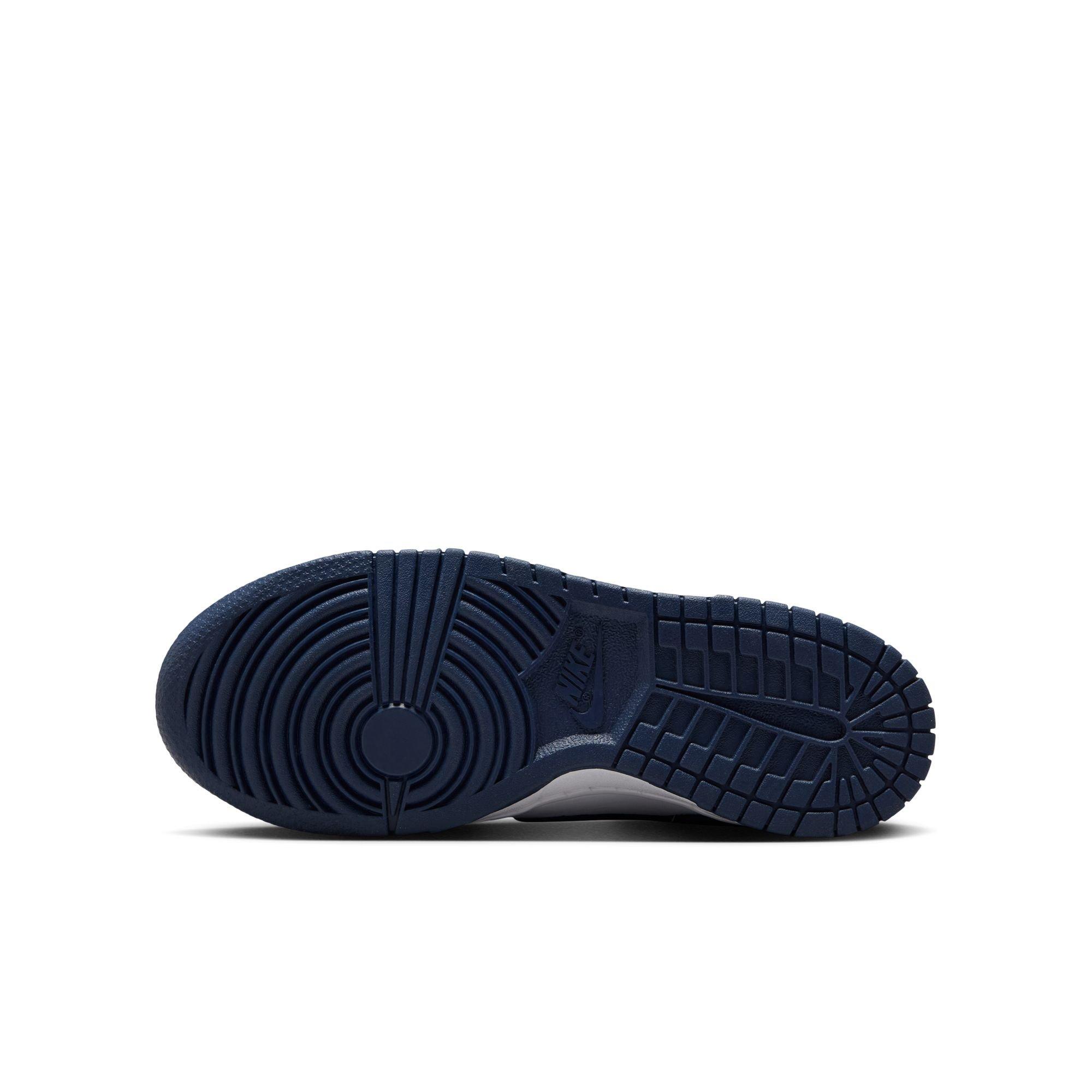 Nike Dunk Low Grade School Boys' "White/Midnight Navy" Shoe