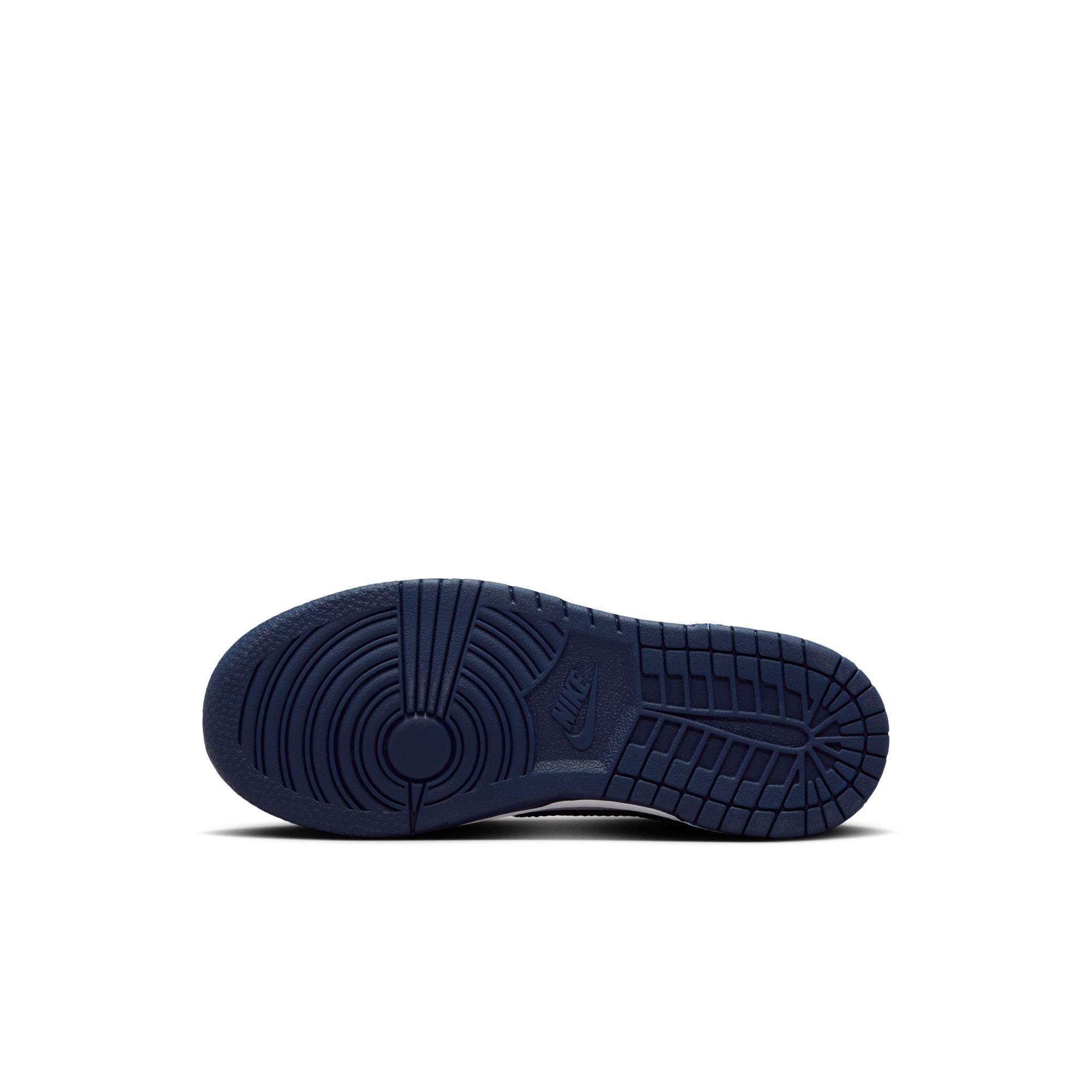 Nike Dunk Low Preschool Boys' "White/Midnight Navy" Shoe