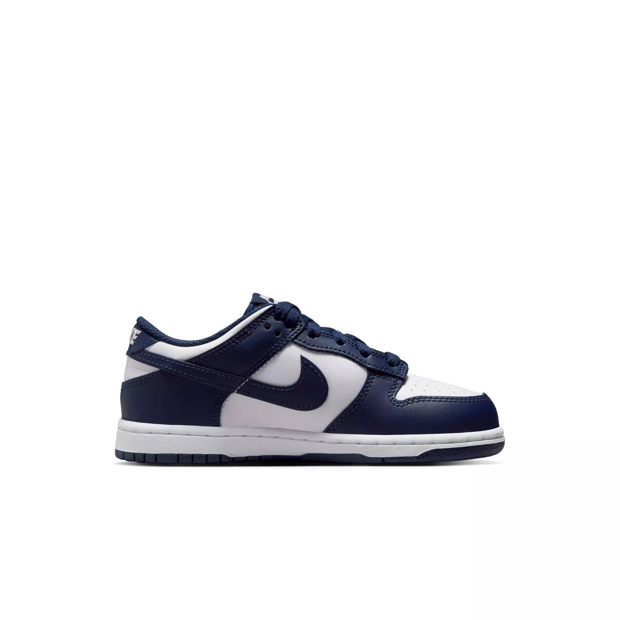 Nike Dunk Low "White/Midnight Navy" Preschool Boys' Shoe - NAVY/WHITE