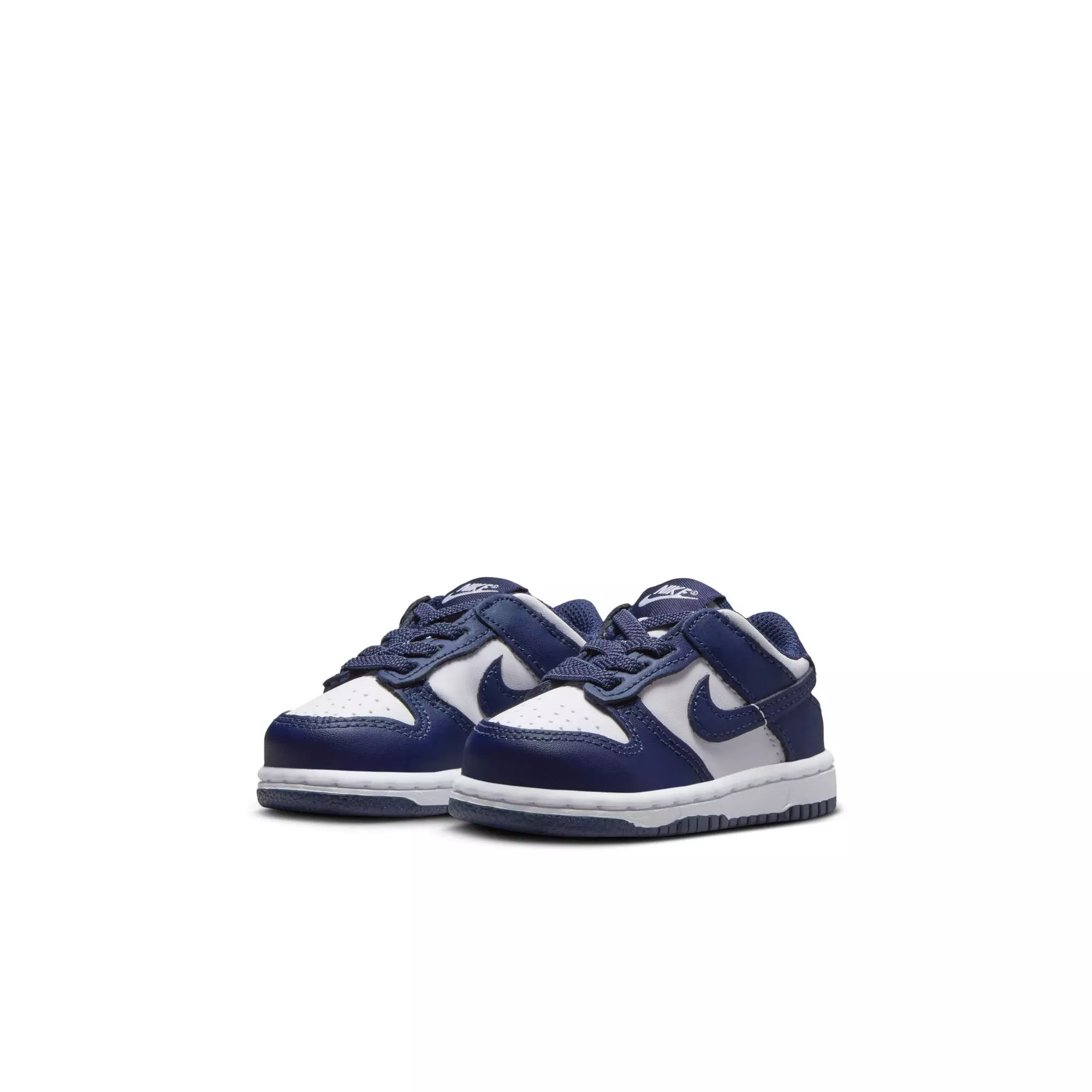 Nike Dunk Low "White/Midnight Navy" Toddler Boys' Shoe - NAVY/WHITE