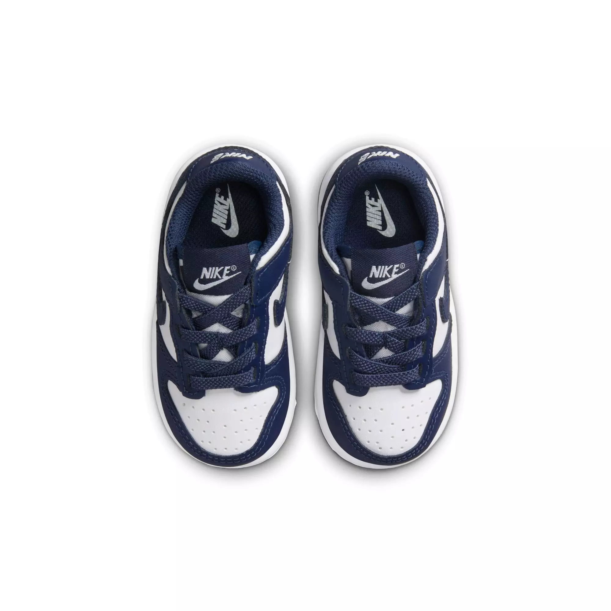 Nike Dunk Low "White/Midnight Navy" Toddler Boys' Shoe - NAVY/WHITE