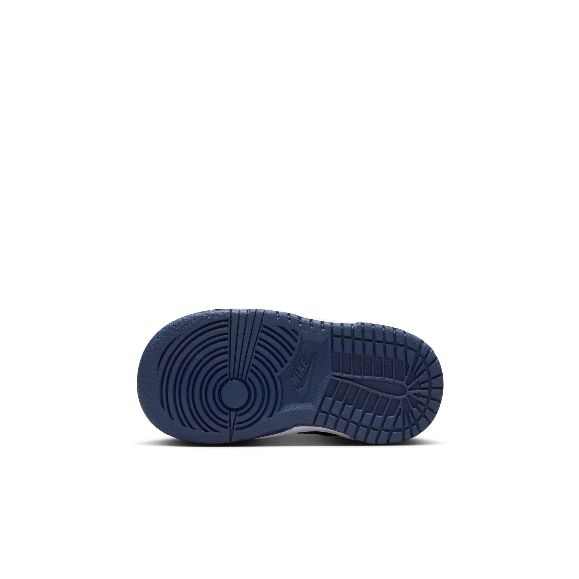 Nike Dunk Low Toddler Boys' "White/Midnight Navy" Shoe