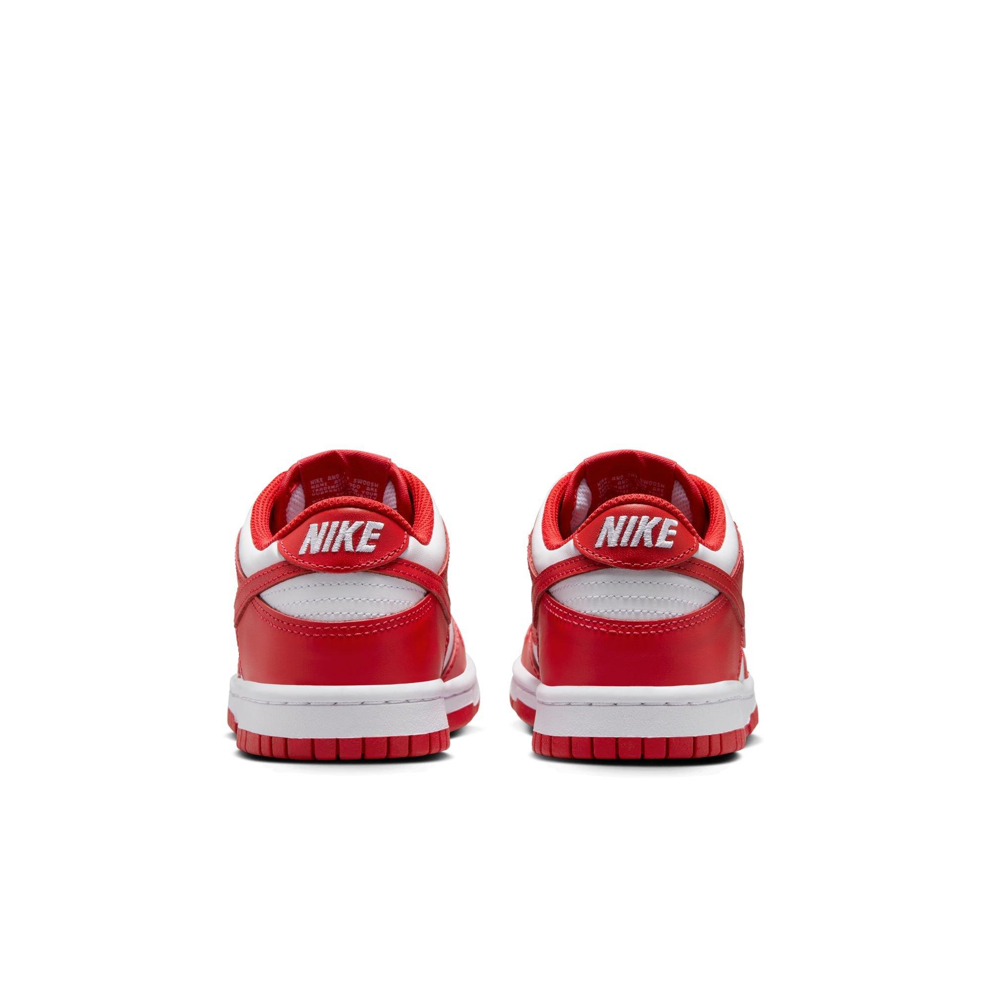 Nike Dunk Low Grade School Boys' "White/University Red" Shoe