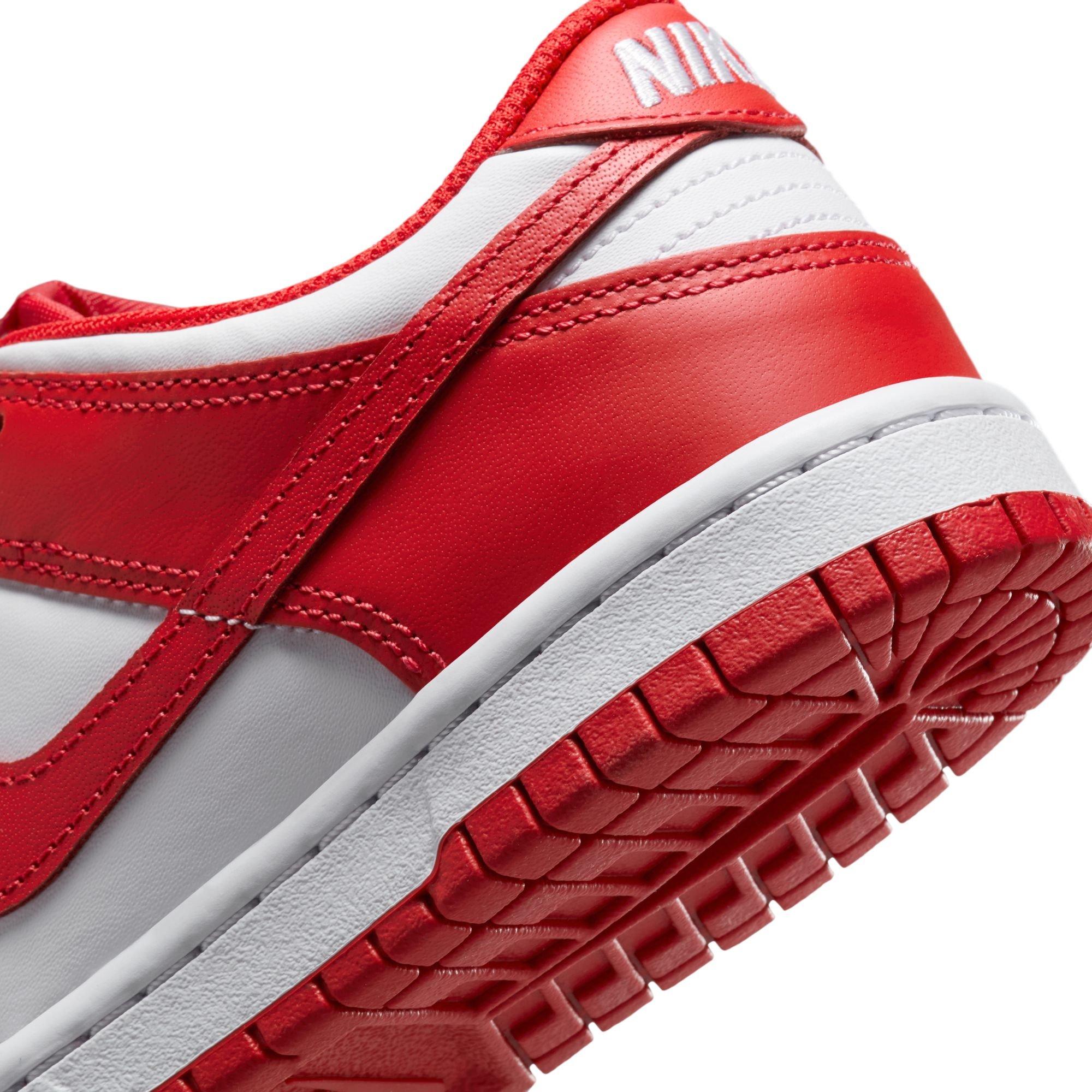 Nike Dunk Low Grade School Boys' "White/University Red" Shoe