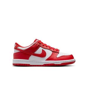 Nike Dunk Low "White/University Red" Grade School Boys' Shoe