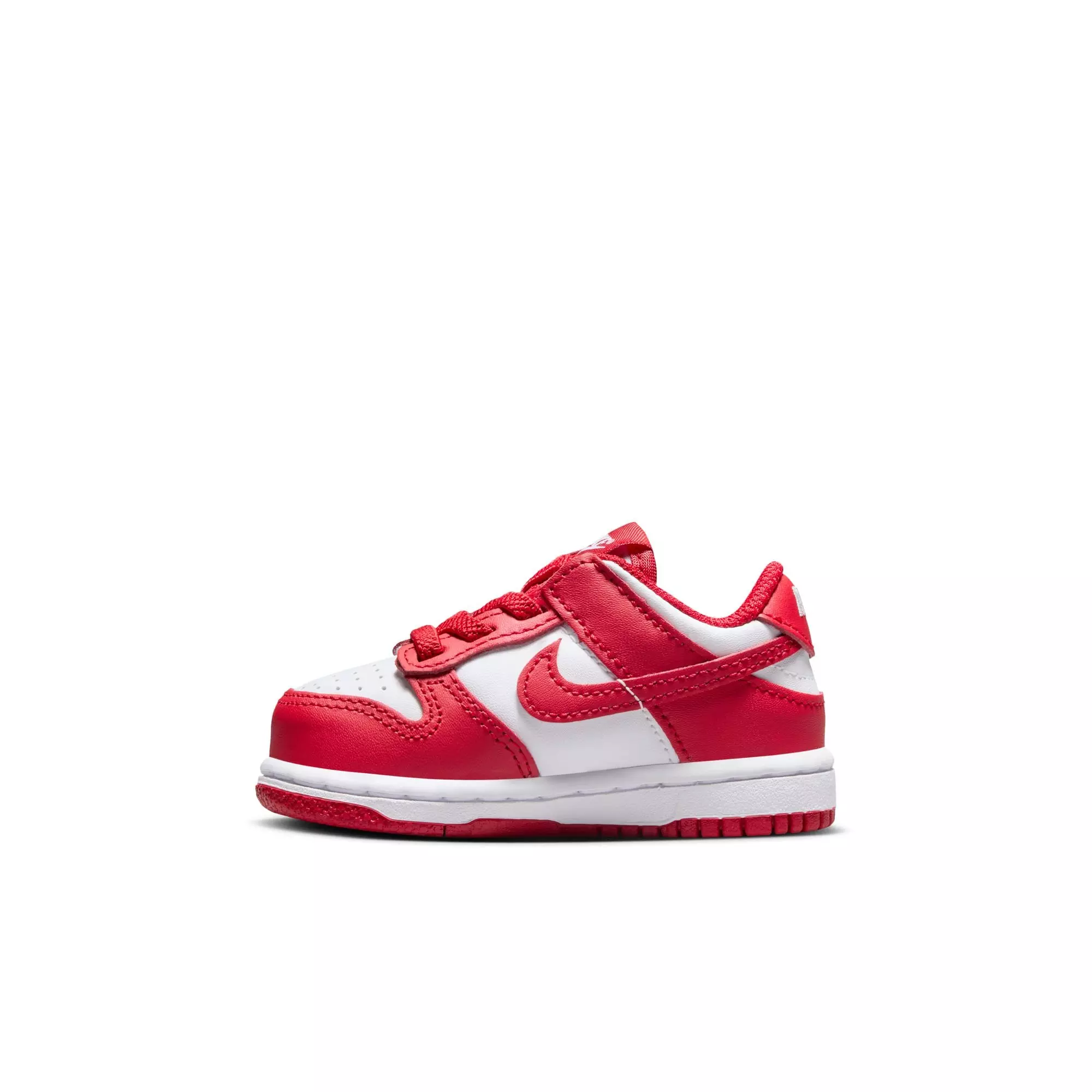 Nike Dunk Low "White/University Red" Toddler Boys' Shoe - WHITE/RED