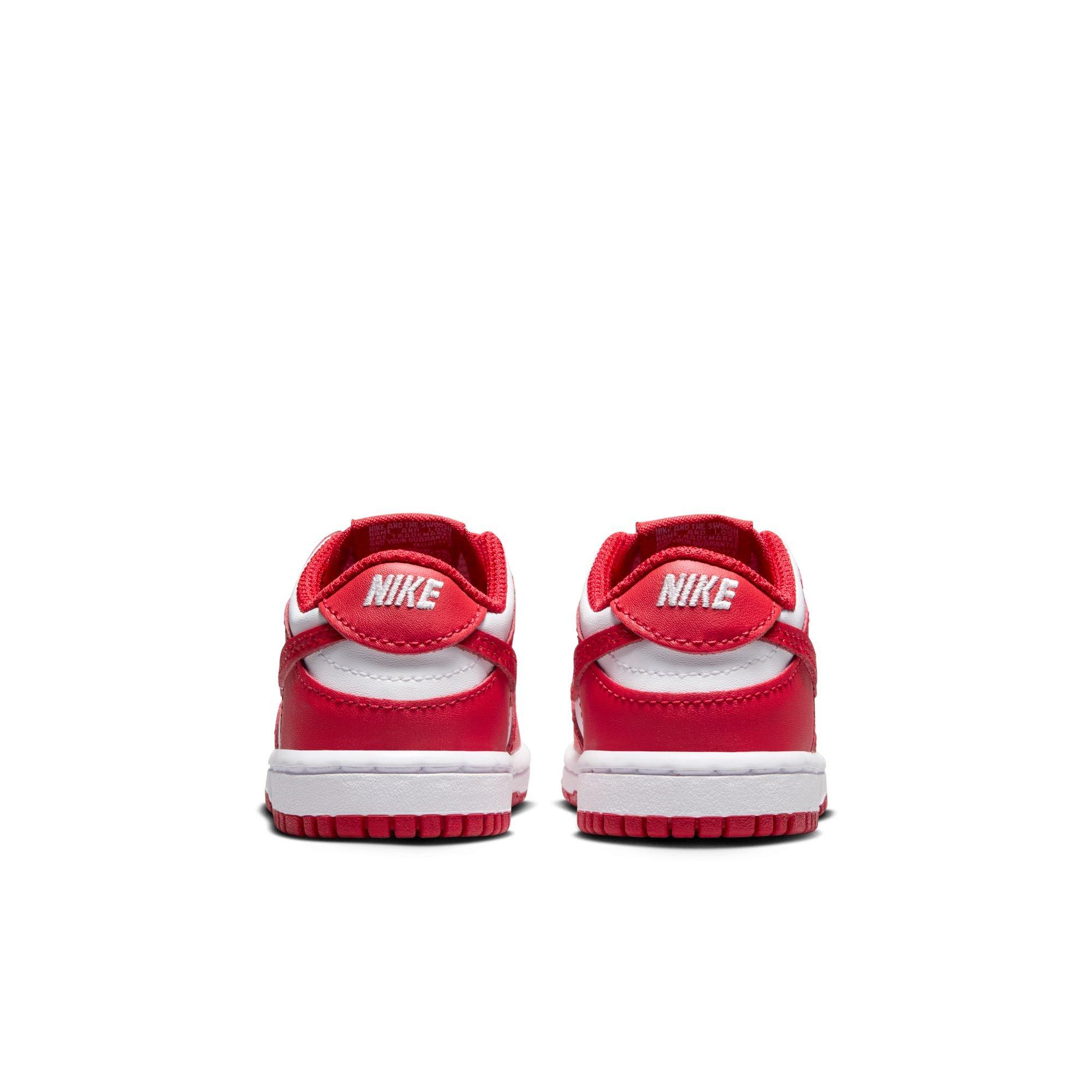 Nike Dunk Low Toddler Boys' "White/University Red" Shoe