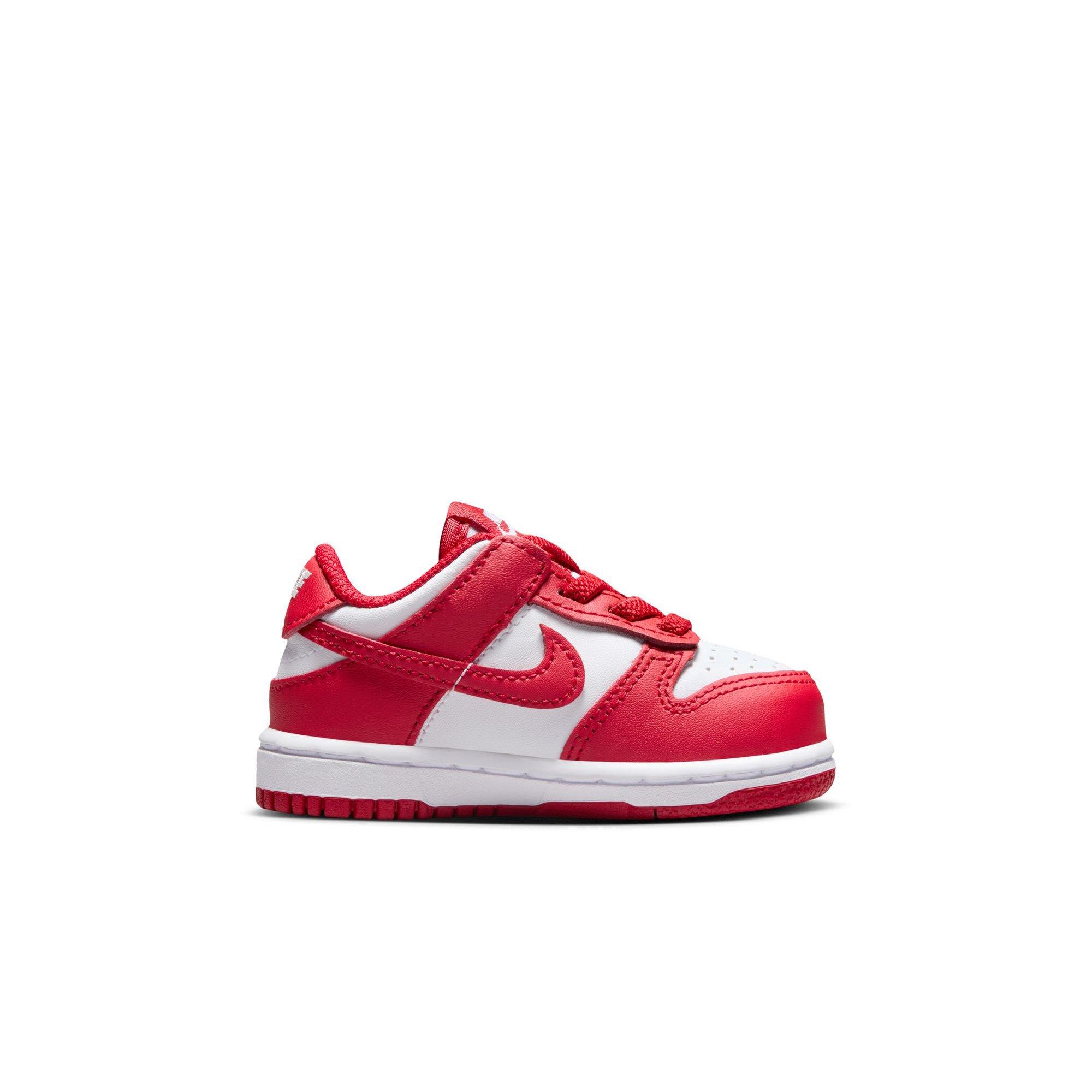 Nike Dunk Low Toddler Boys' "White/University Red" Shoe