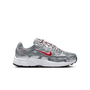 Nike P-6000 "Metallic Silver/Gym Red/Flt Silver" Grade School Boys' Shoe