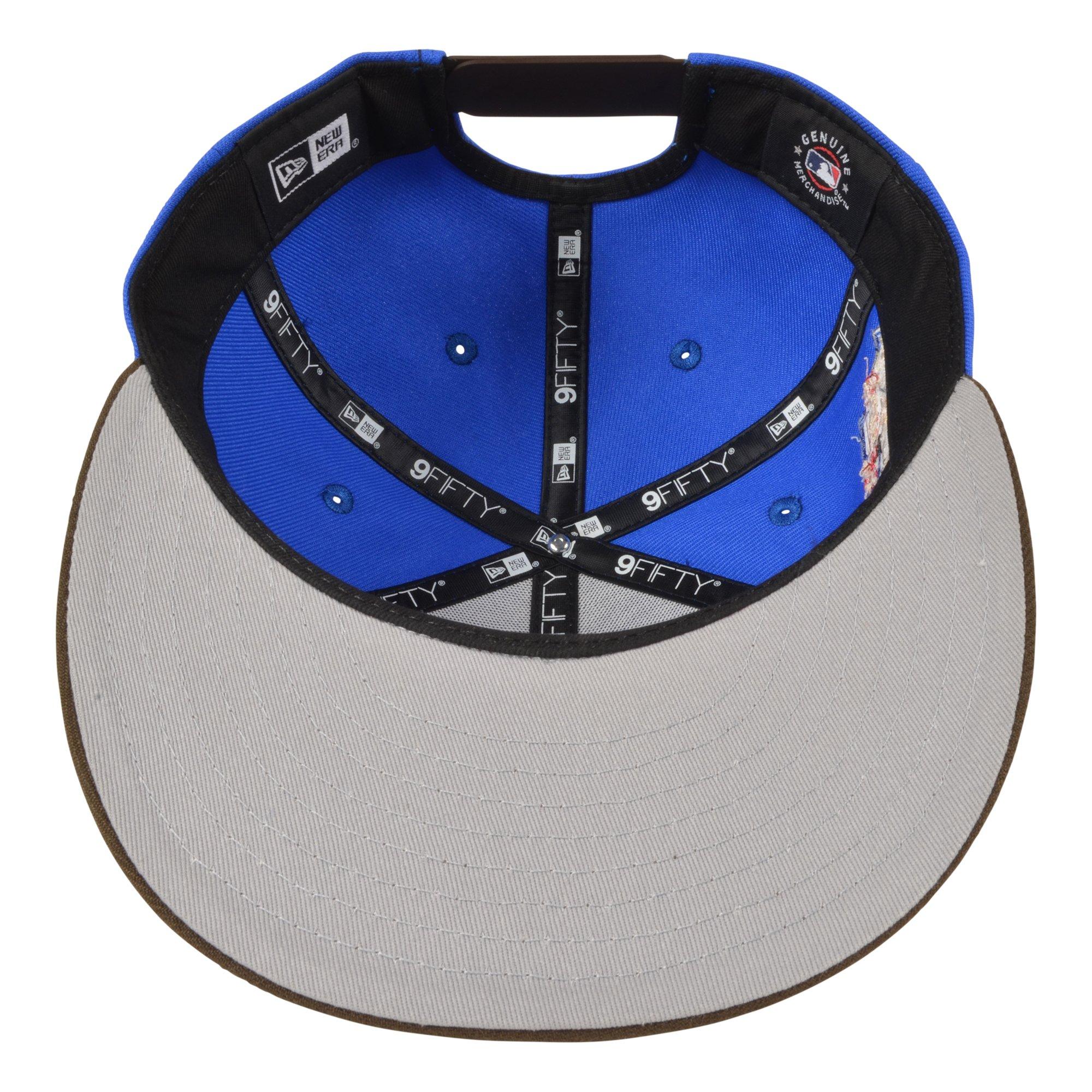 Men's New Era Houston Astros 9FIFTY Royal Crown Blue/Brown Snapback Hat