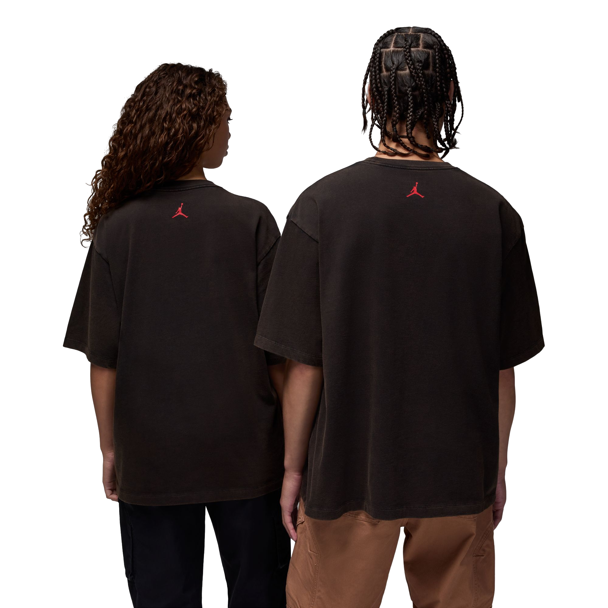Jordan Men's Flight Essentials MJ Oversized Tee - Black - BLACK Thumbnail View 2