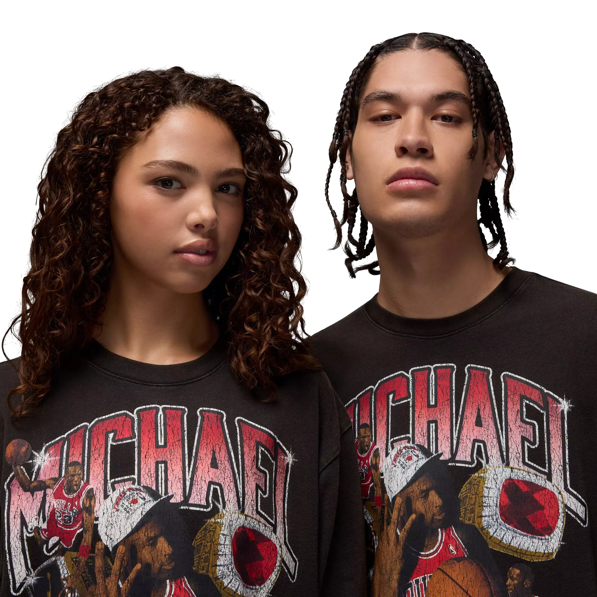 Jordan Men's Flight Essentials MJ Oversized Tee - Black - BLACK
