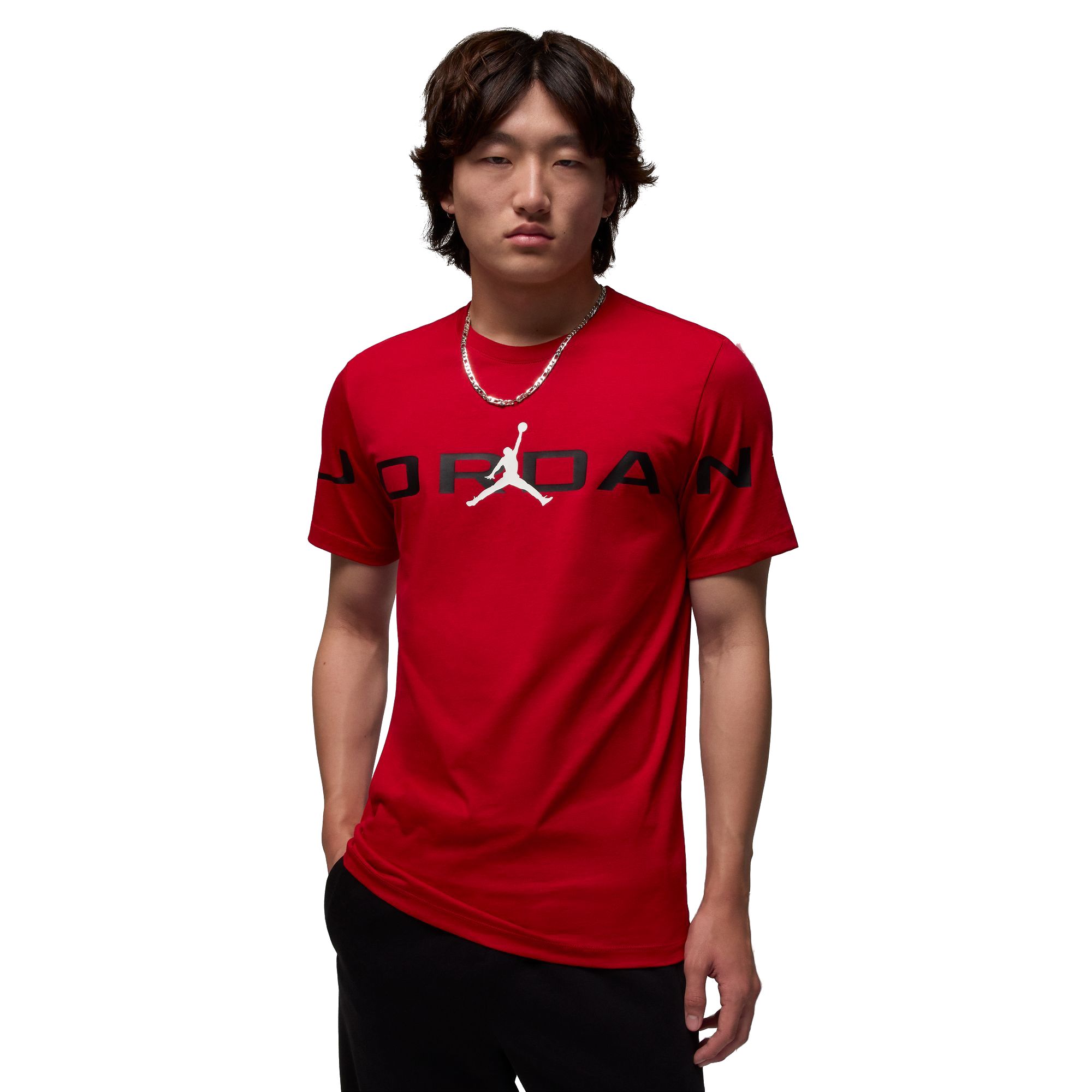 Jordan Men's Stretch Air Graphic Tee - RED Thumbnail View 1