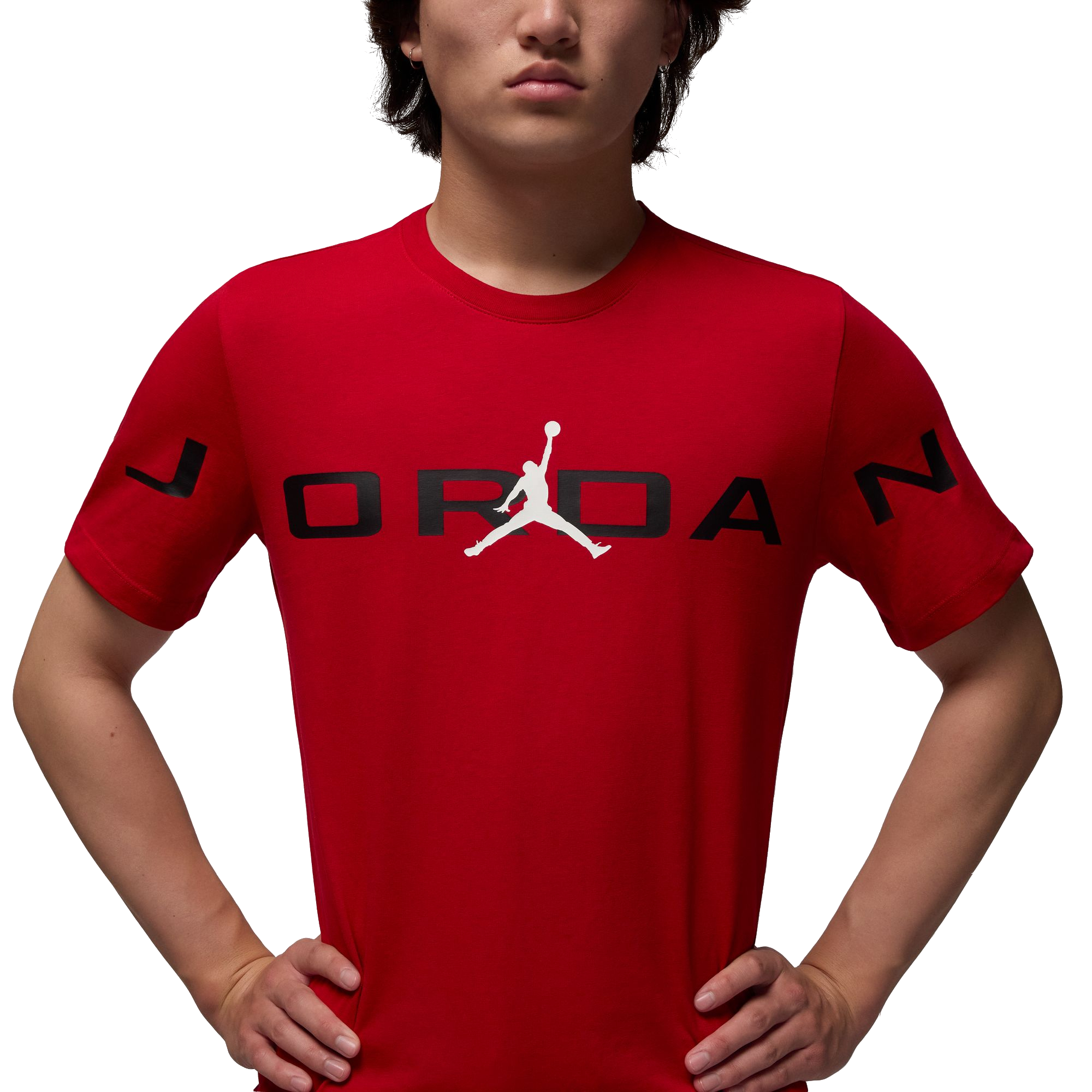 Jordan Men's Stretch Air Graphic Tee - RED Thumbnail View 4