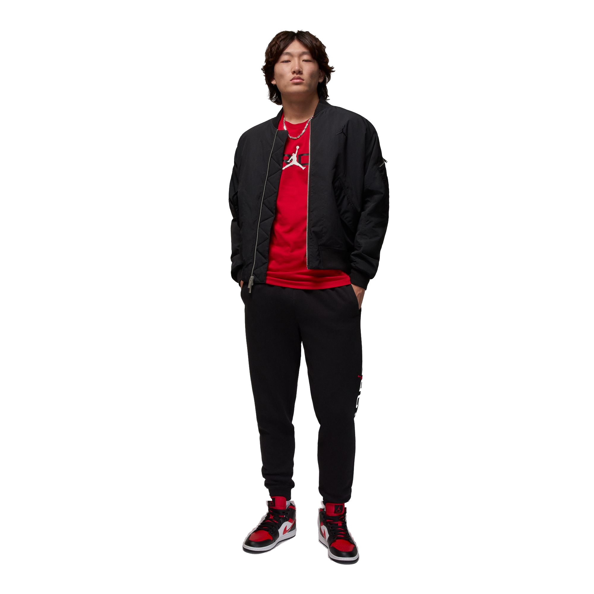 Jordan Men's Stretch Air Graphic Tee - RED Thumbnail View 5