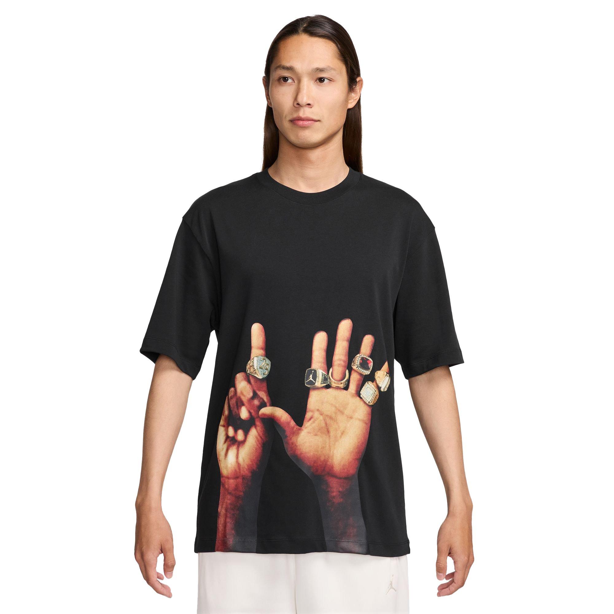 Jordan Men's MVP Flight Rings Tee - BLACK Thumbnail View 1