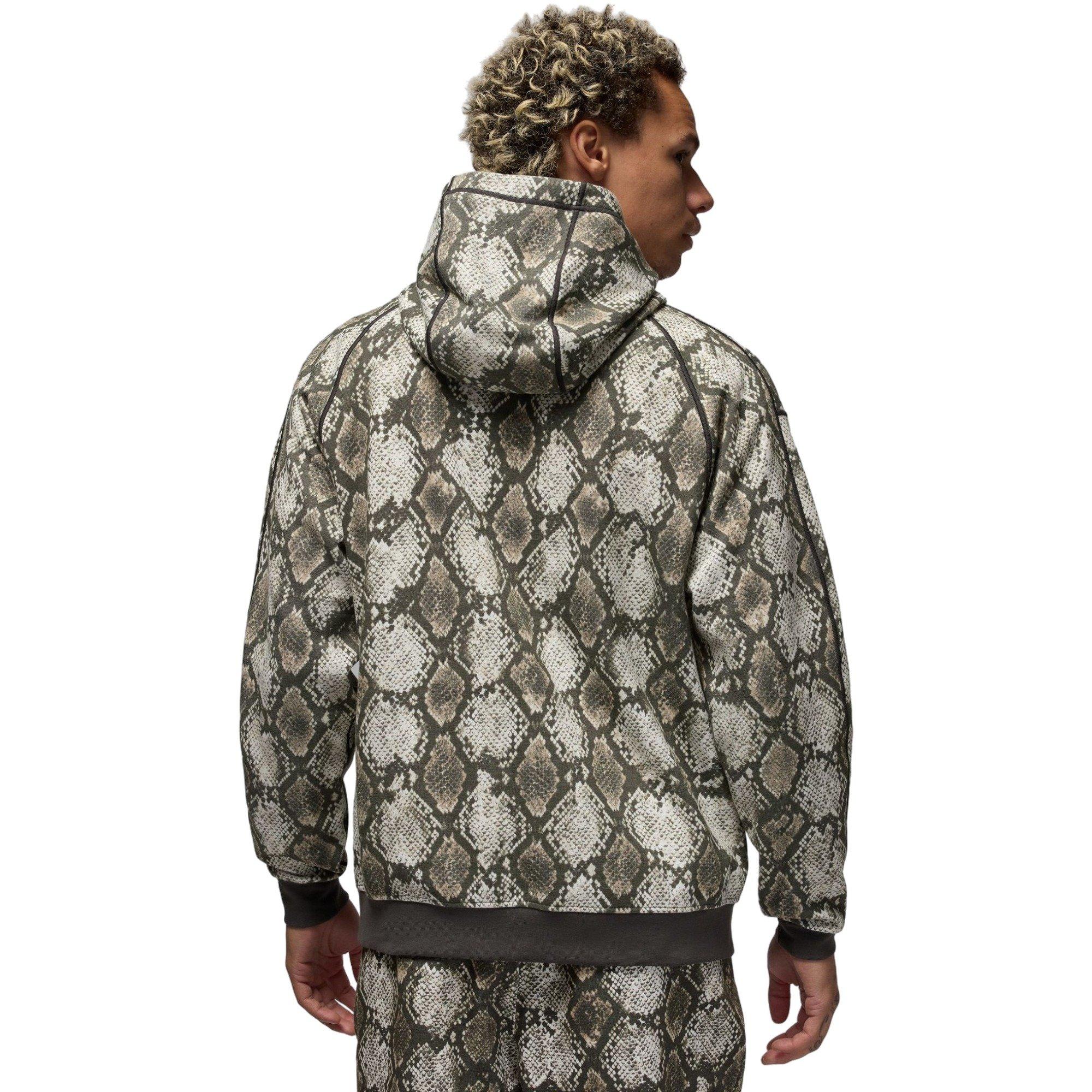 Jordan Men's Sport Dri-FIT Printed Fleece Pullover Hoodie - SAIL Thumbnail View 2