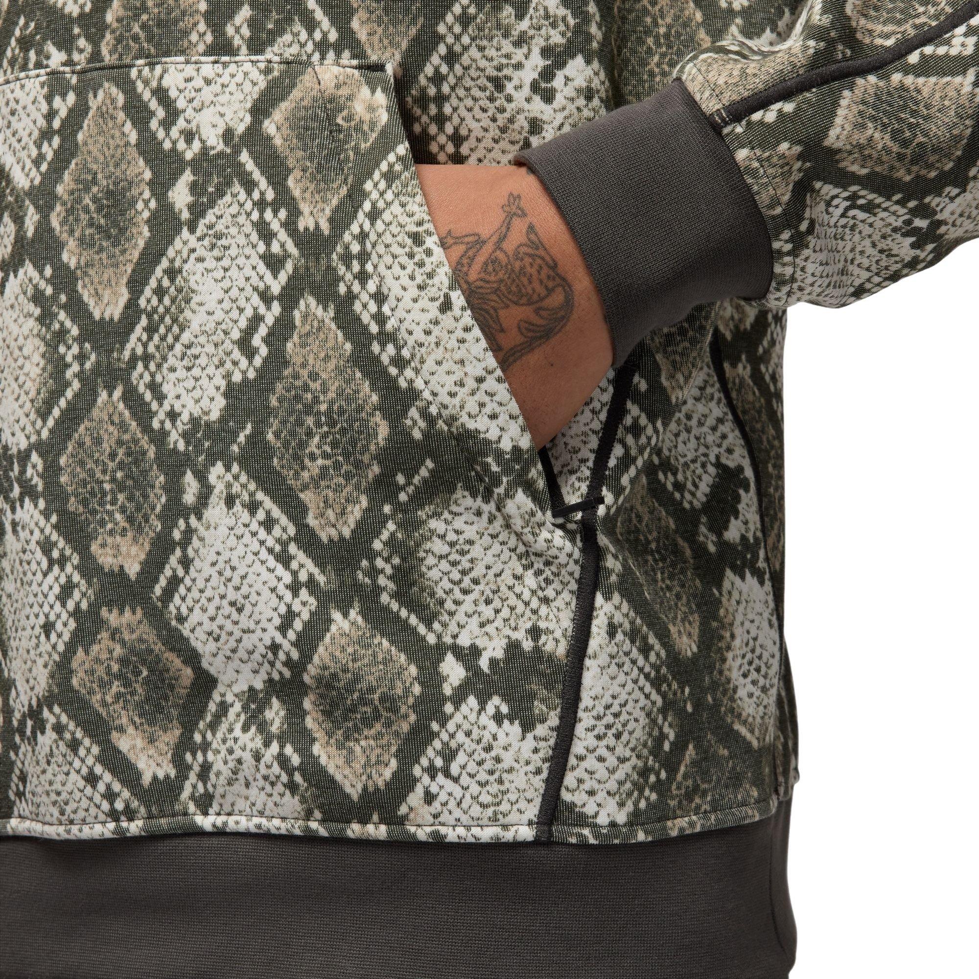 Jordan Men's Sport Dri-FIT Printed Fleece Pullover Hoodie - SAIL Thumbnail View 5