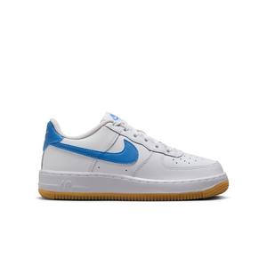 Nike Air Force 1 "White/Beyond Blue/Gum Light Brown" Grade School Girls' Shoe