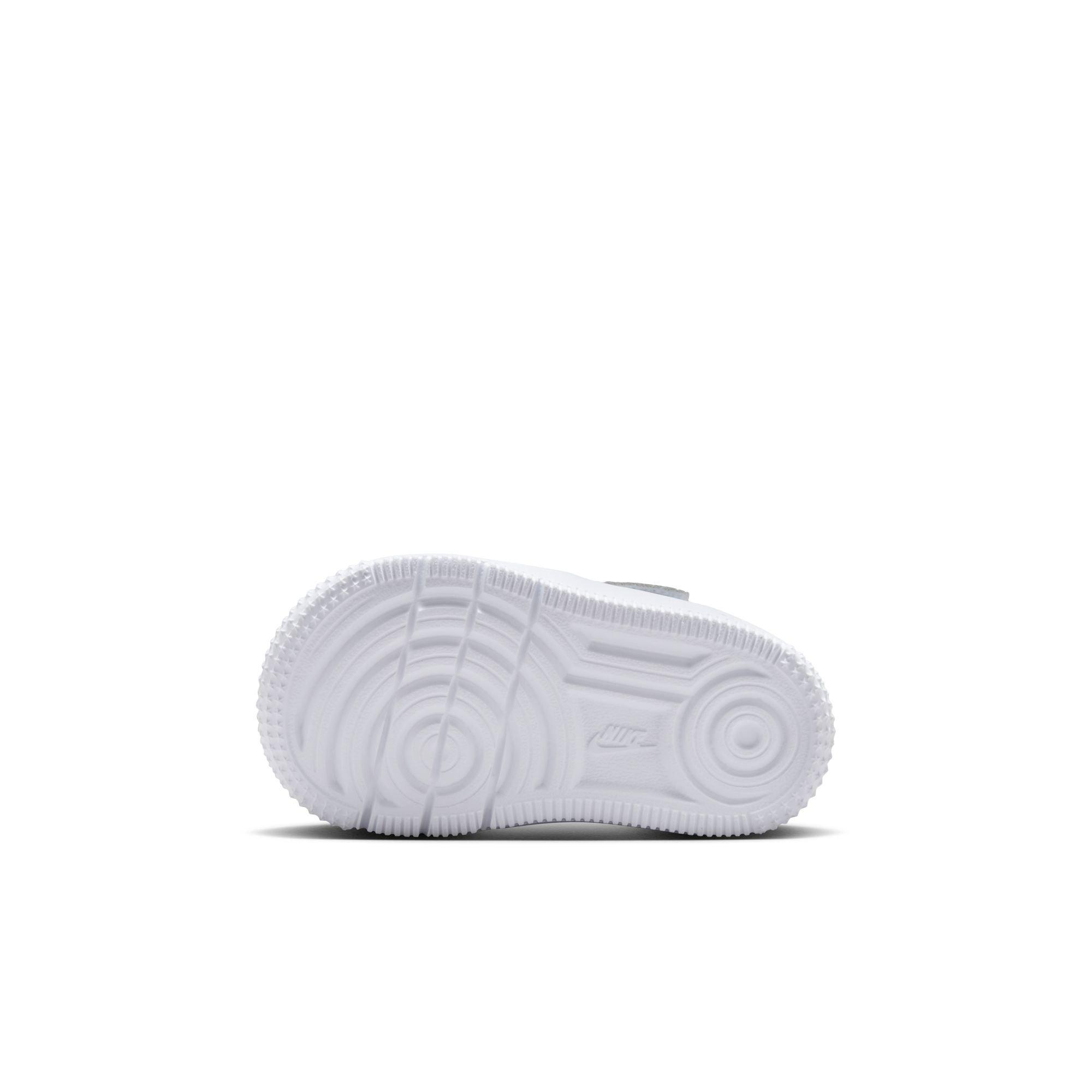 Nike Air Force 1 Low EasyOn Toddler Girls' "White/Beyond Blue/Gum Light Brown" Shoe