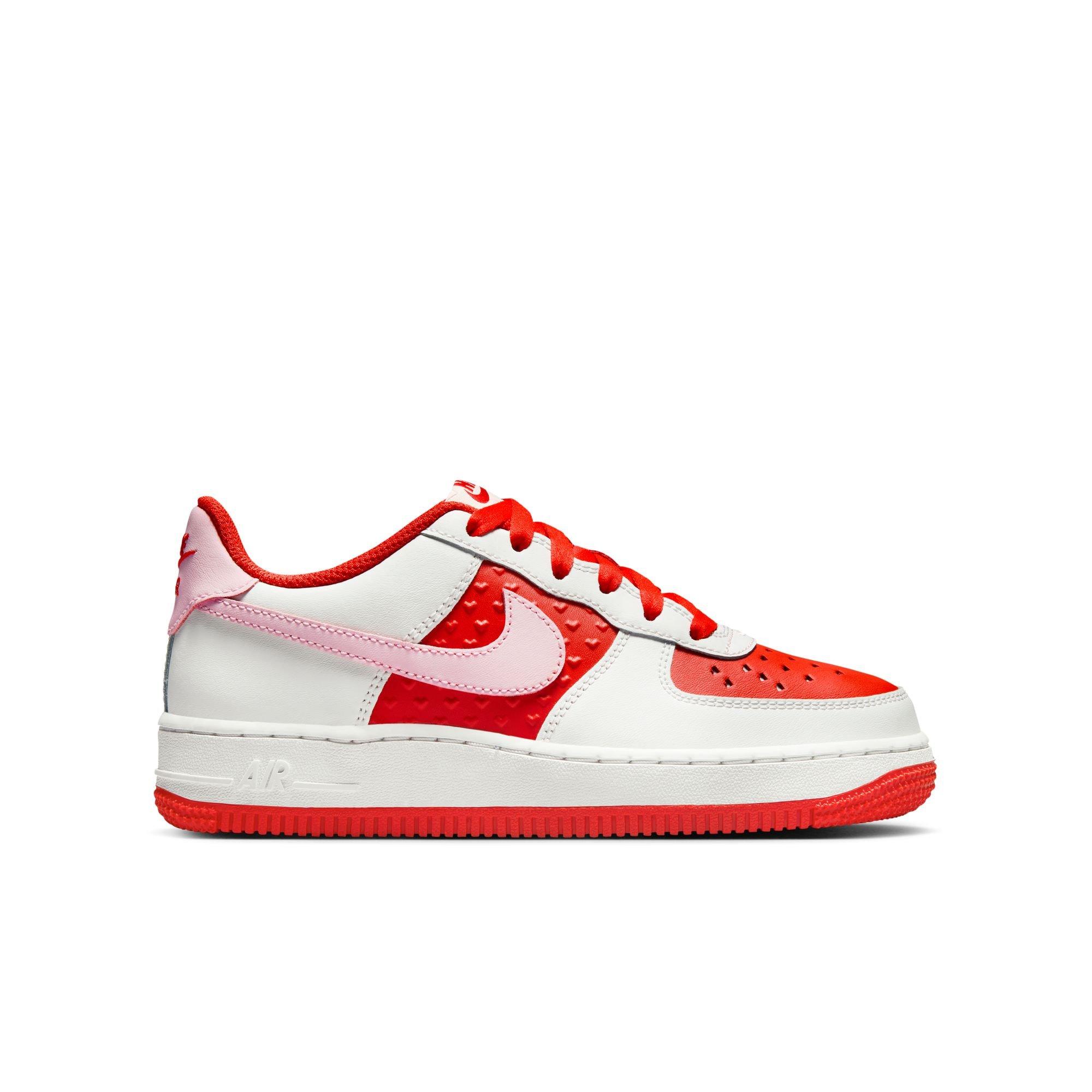 Nike Air Force 1 Pink and Red Shoes Nike Air Force 1 Low Cardinal Red Pink (GS) - 309585-161 - US main image 3