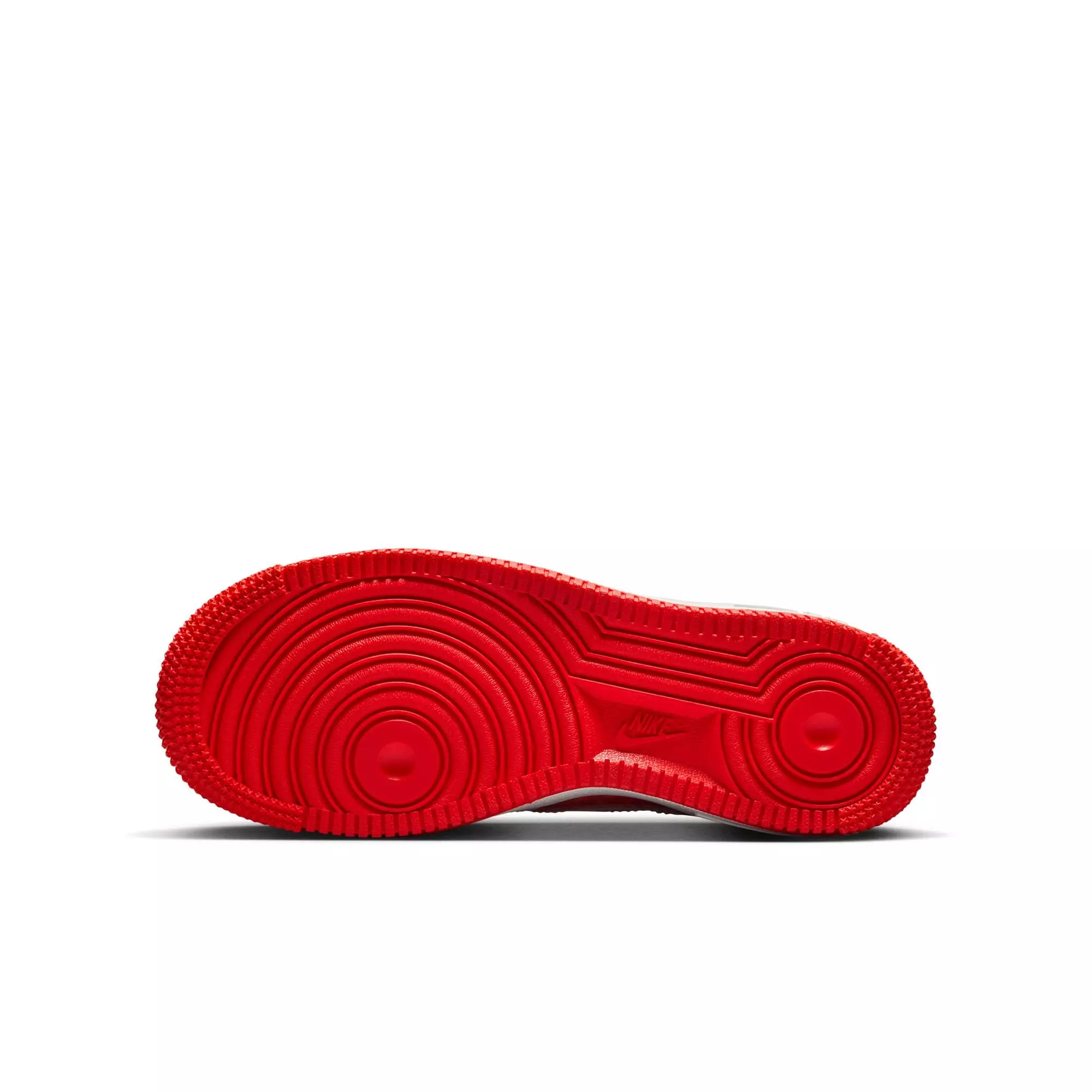 Nike Air Force 1 "Summit White/Pink Foam/Lt Crimson" Grade School Girls' Shoe - RED/WHITE