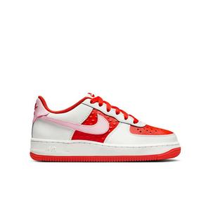 Nike Air Force 1 "Summit White/Pink Foam/Lt Crimson" Grade School Girls' Shoe