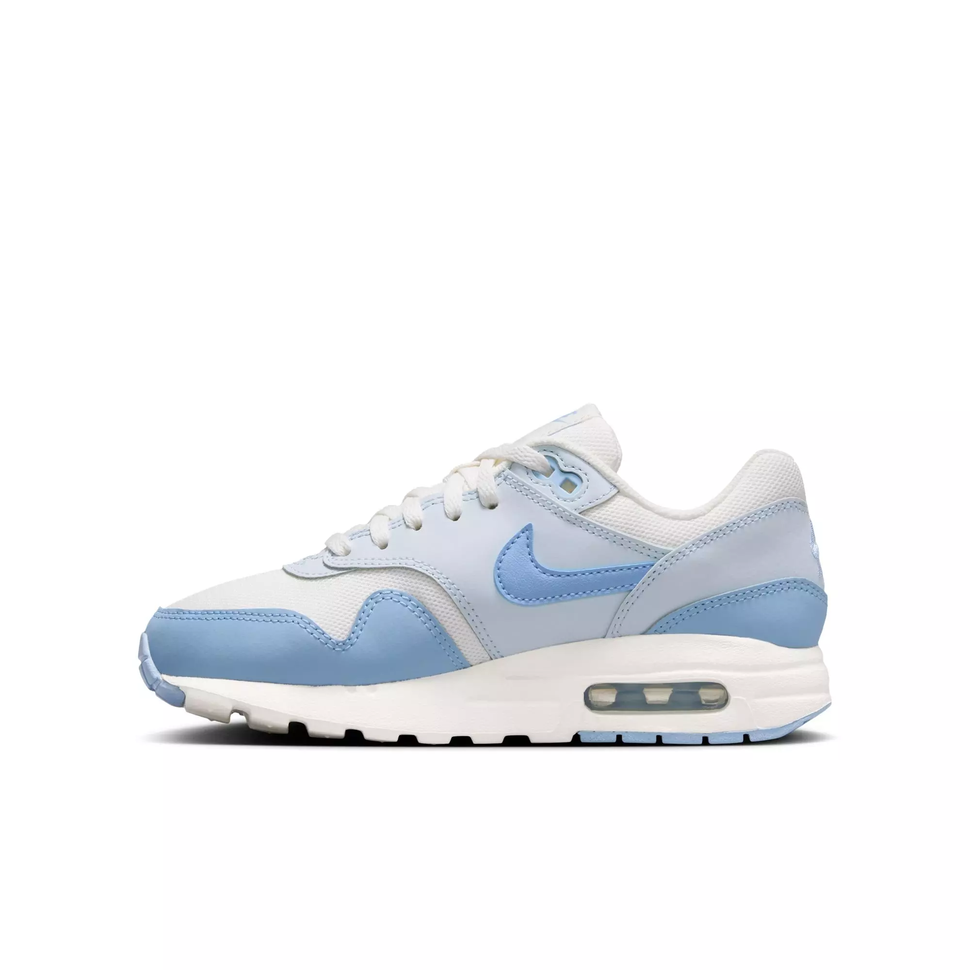 Nike Air Max 1 "Sail/Psychic Blue/Blue Tint" Grade School Girls' Shoe - BLUE/WHITE