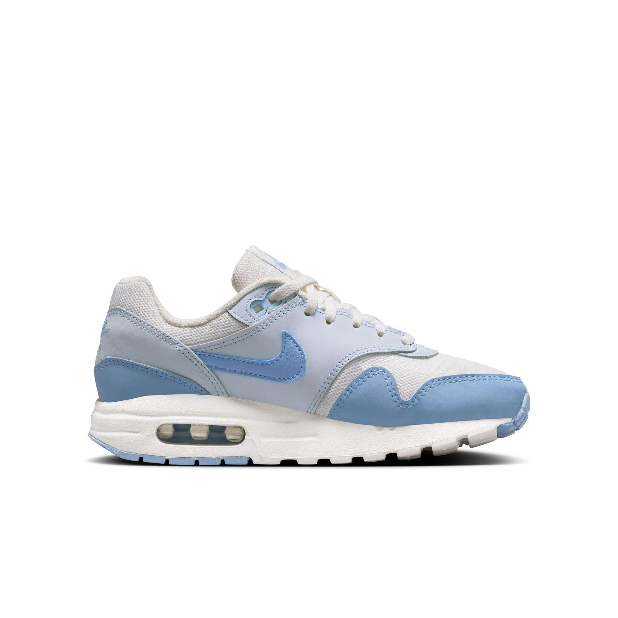 Nike Air Max 1 Grade School Girls' "Sail/Psychic Blue/Blue Tint" Shoe