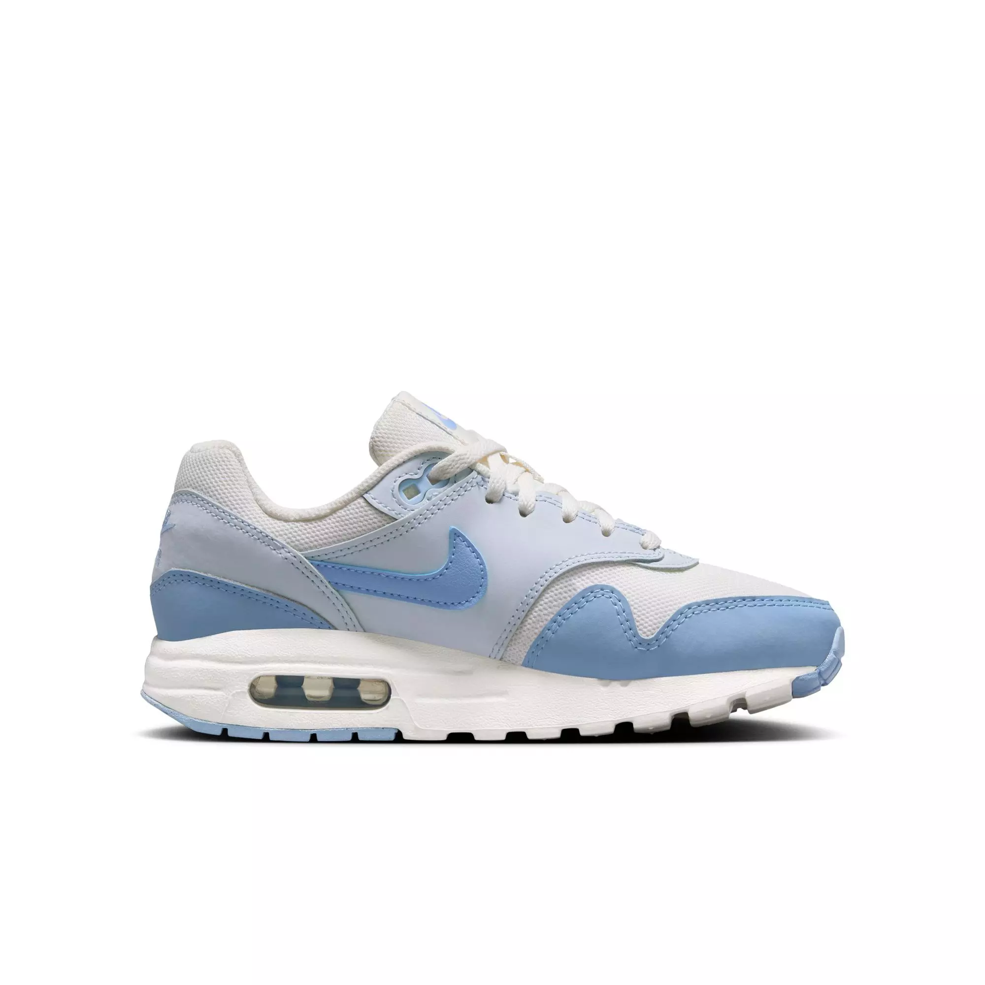 Nike Air Max 1 "Sail/Psychic Blue/Blue Tint" Grade School Girls' Shoe - BLUE/WHITE