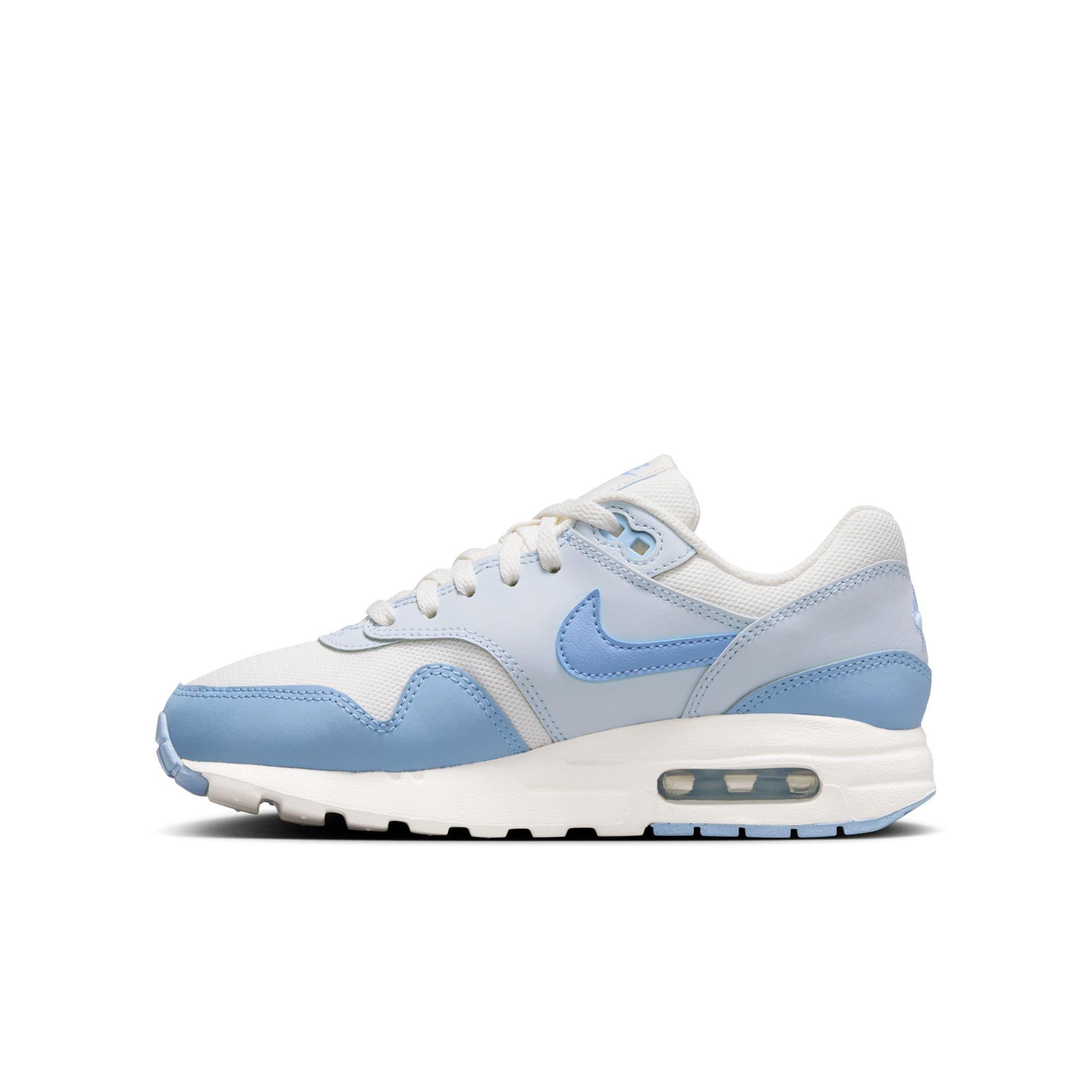 Nike Air Max 1 Preschool Girls' "Sail/Psychic Blue/Blue Tint" Shoe