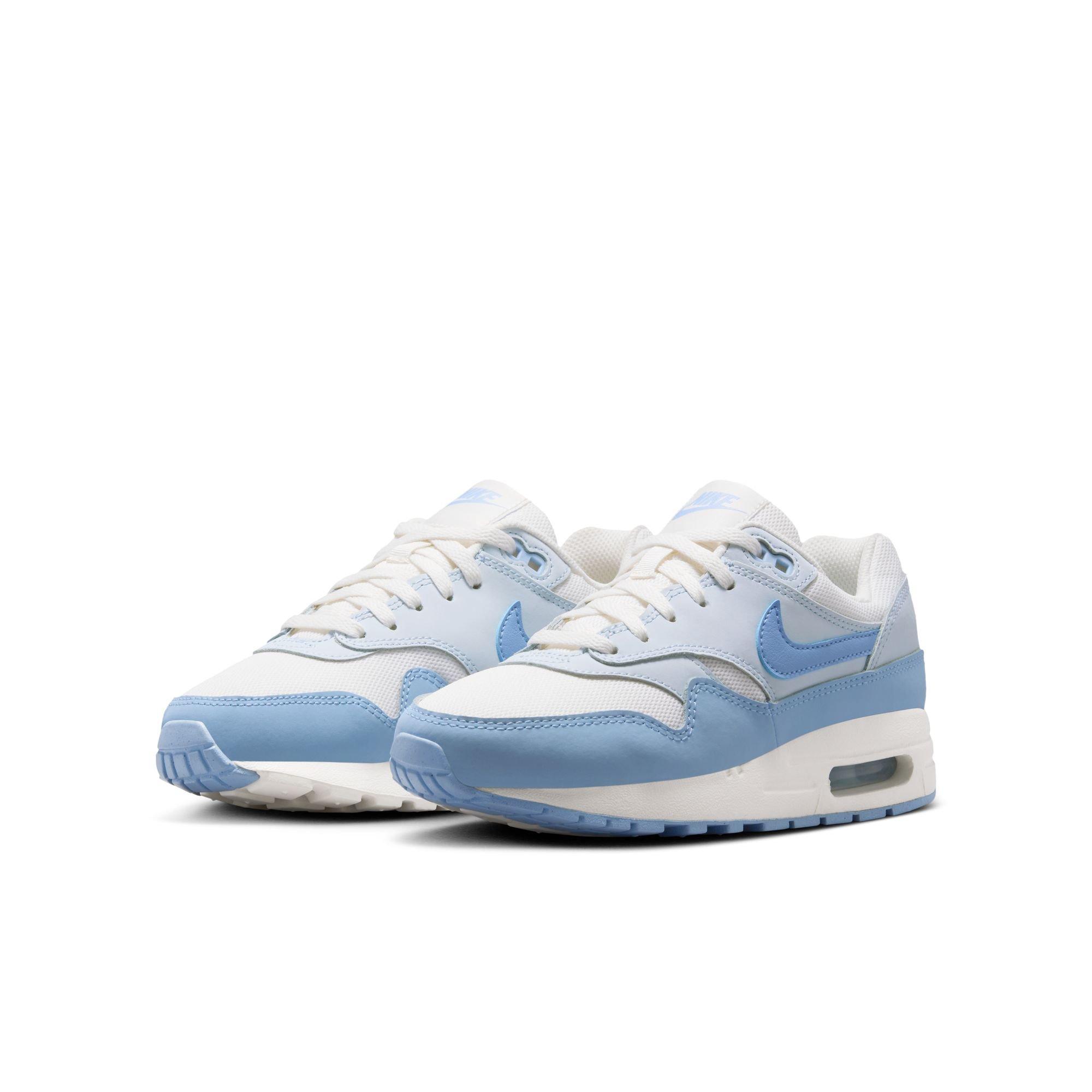 Nike Air Max 1 Preschool Girls' "Sail/Psychic Blue/Blue Tint" Shoe