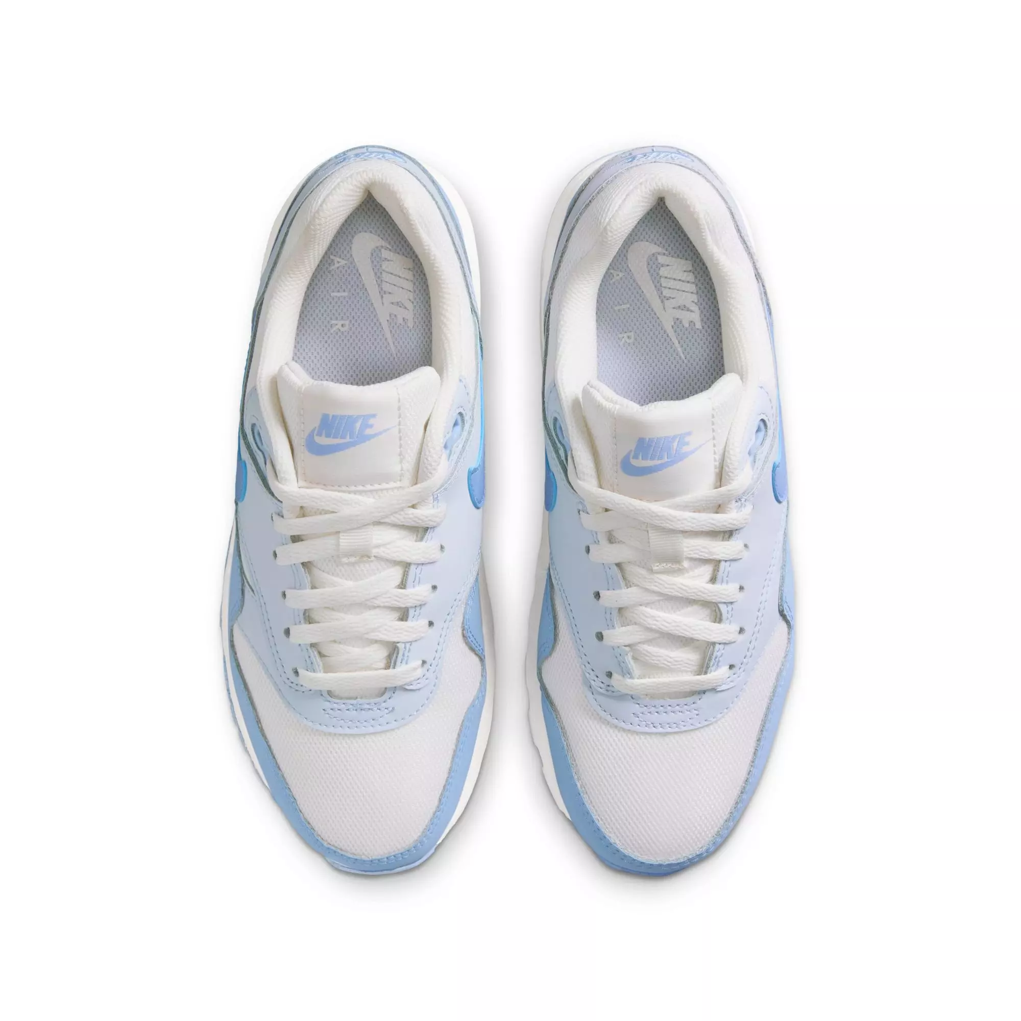 Nike Air Max 1 "Sail/Psychic Blue/Blue Tint" Preschool Girls' Shoe - BLUE/WHITE