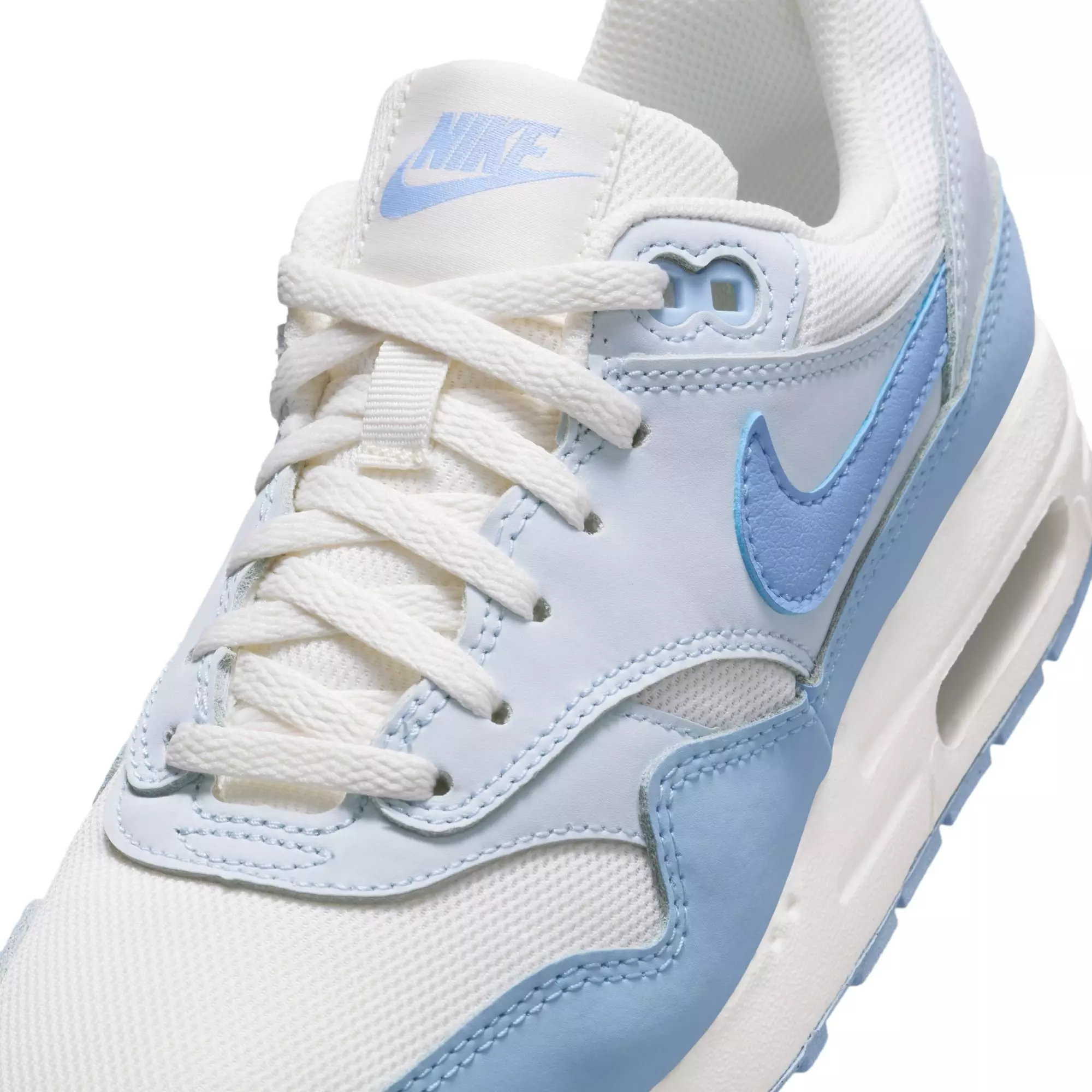 Nike Air Max 1 "Sail/Psychic Blue/Blue Tint" Preschool Girls' Shoe - BLUE/WHITE