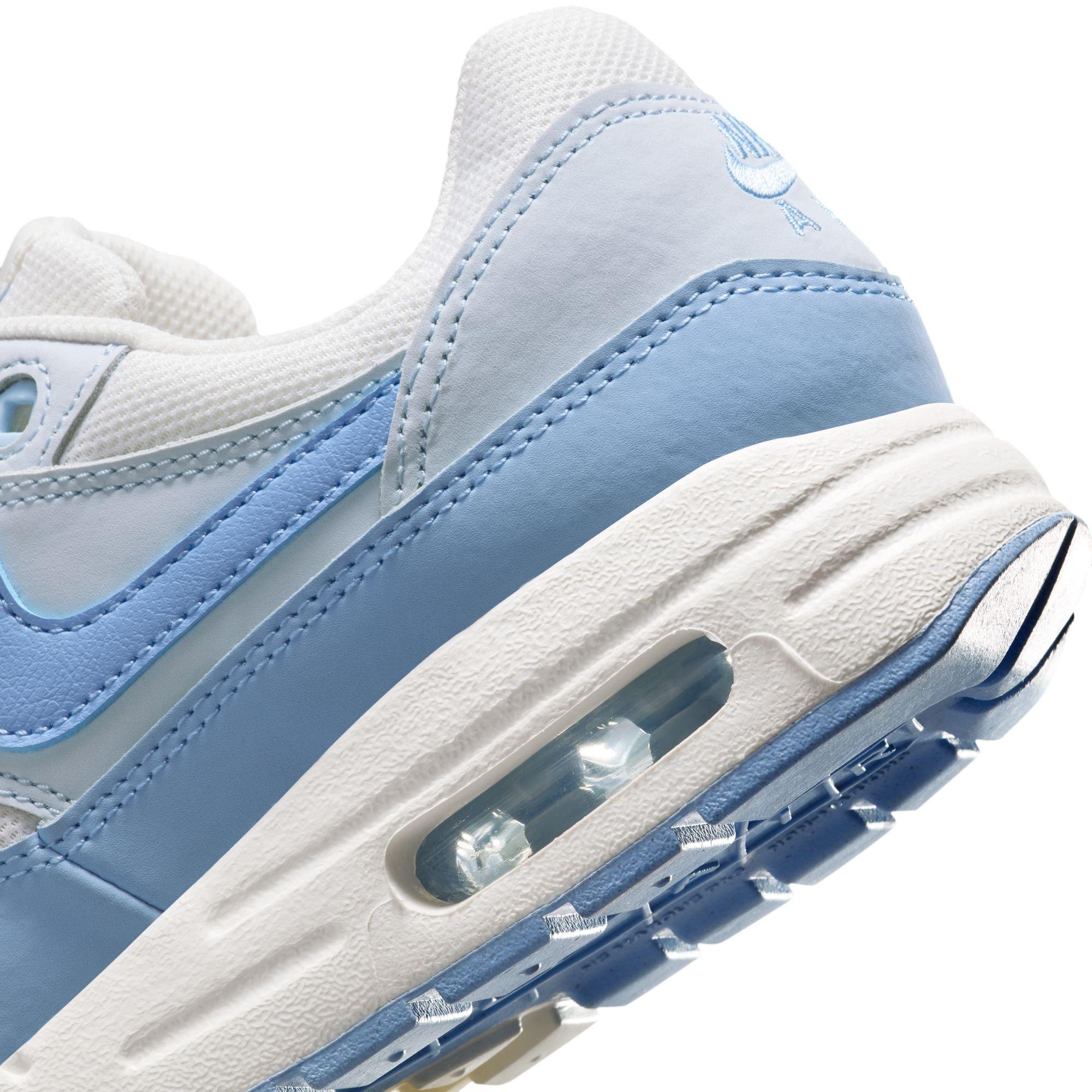 Nike Air Max 1 Preschool Girls' "Sail/Psychic Blue/Blue Tint" Shoe