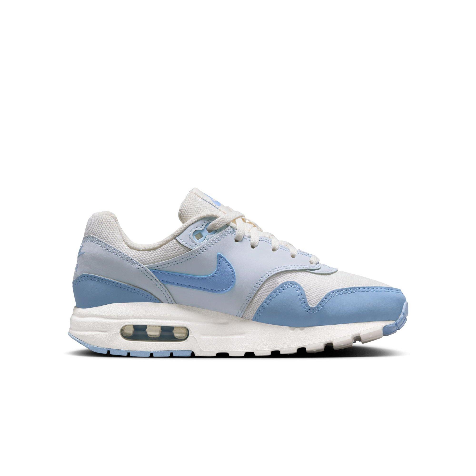 Nike Air Max 1 Preschool Girls' "Sail/Psychic Blue/Blue Tint" Shoe