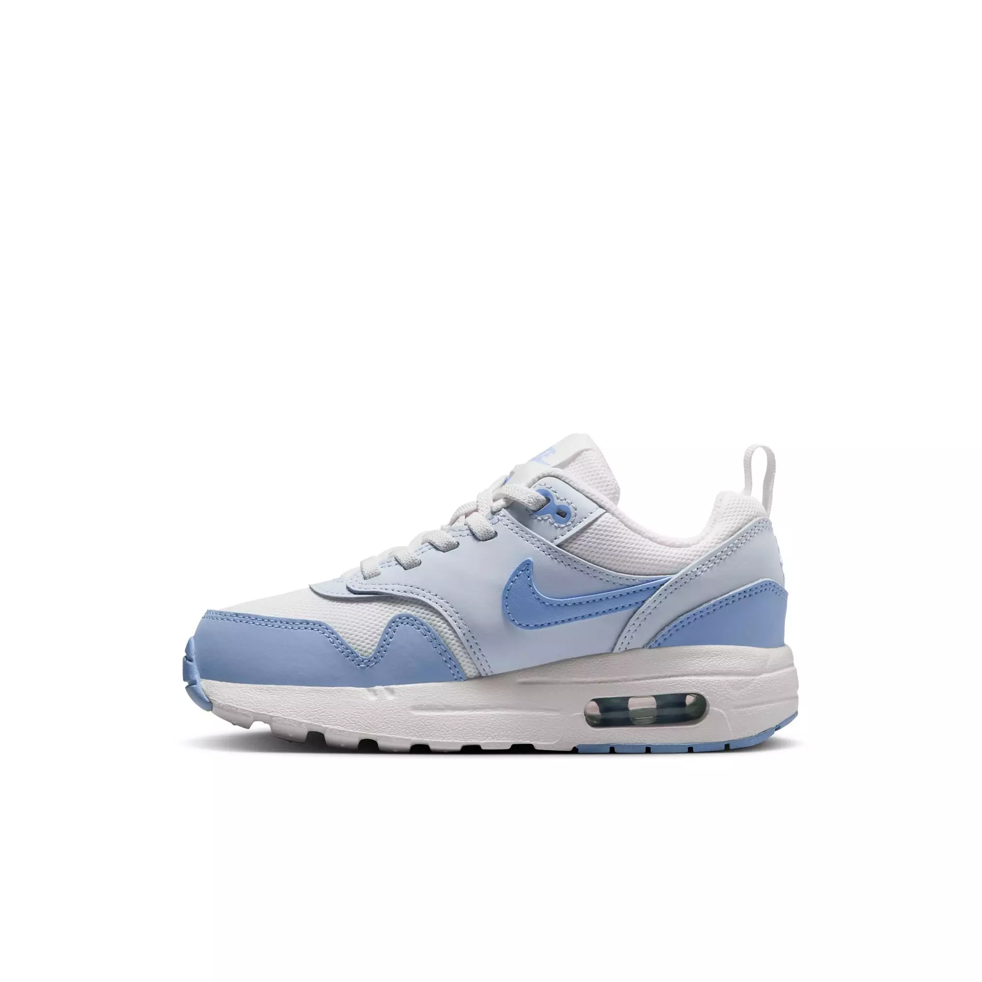 Nike Air Max 1 EasyOn "Sail/Psychic Blue/Blue Tint" Preschool Girls' Shoe - BLUE/WHITE