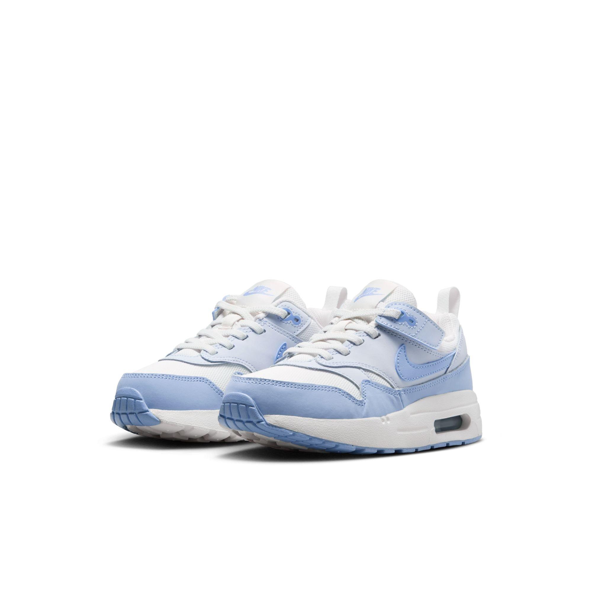 Nike Air Max 1 EasyOn Preschool Girls'  "Sail/Psychic Blue/Blue Tint" Shoe