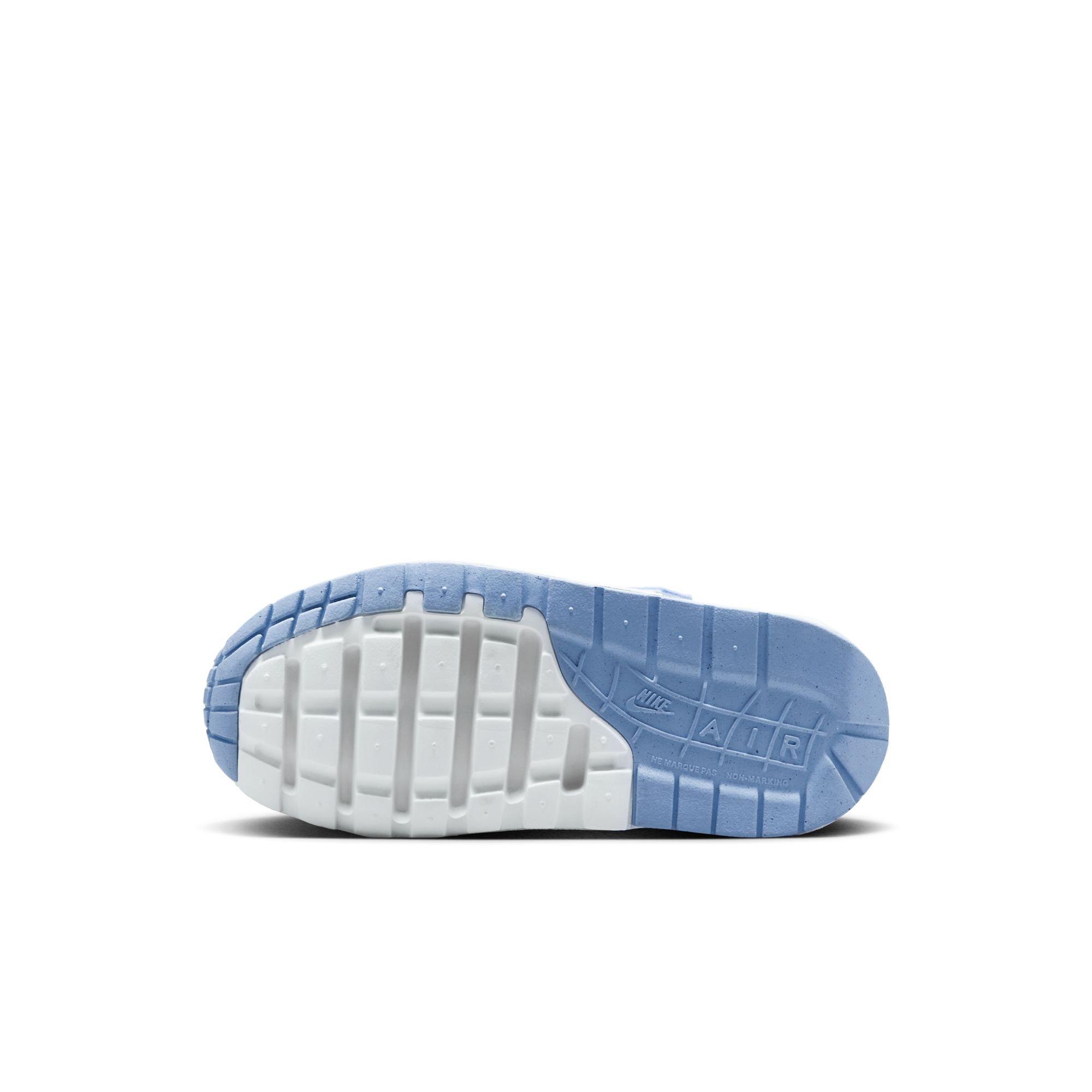 Nike Air Max 1 EasyOn Preschool Girls'  "Sail/Psychic Blue/Blue Tint" Shoe