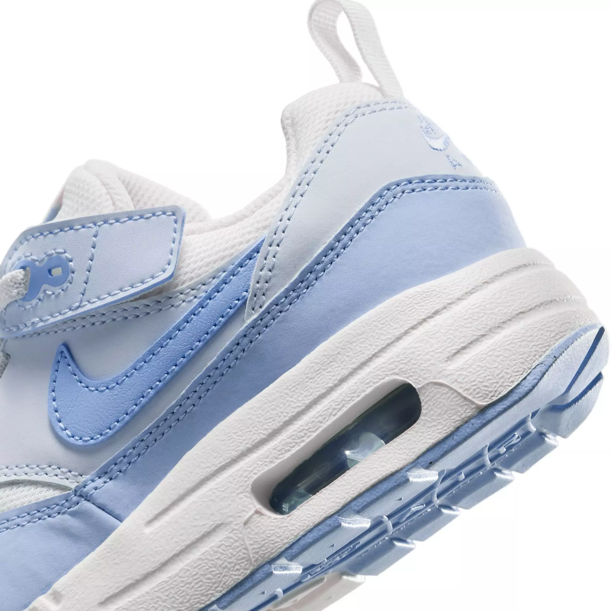 Nike Air Max 1 EasyOn "Sail/Psychic Blue/Blue Tint" Preschool Girls' Shoe - BLUE/WHITE