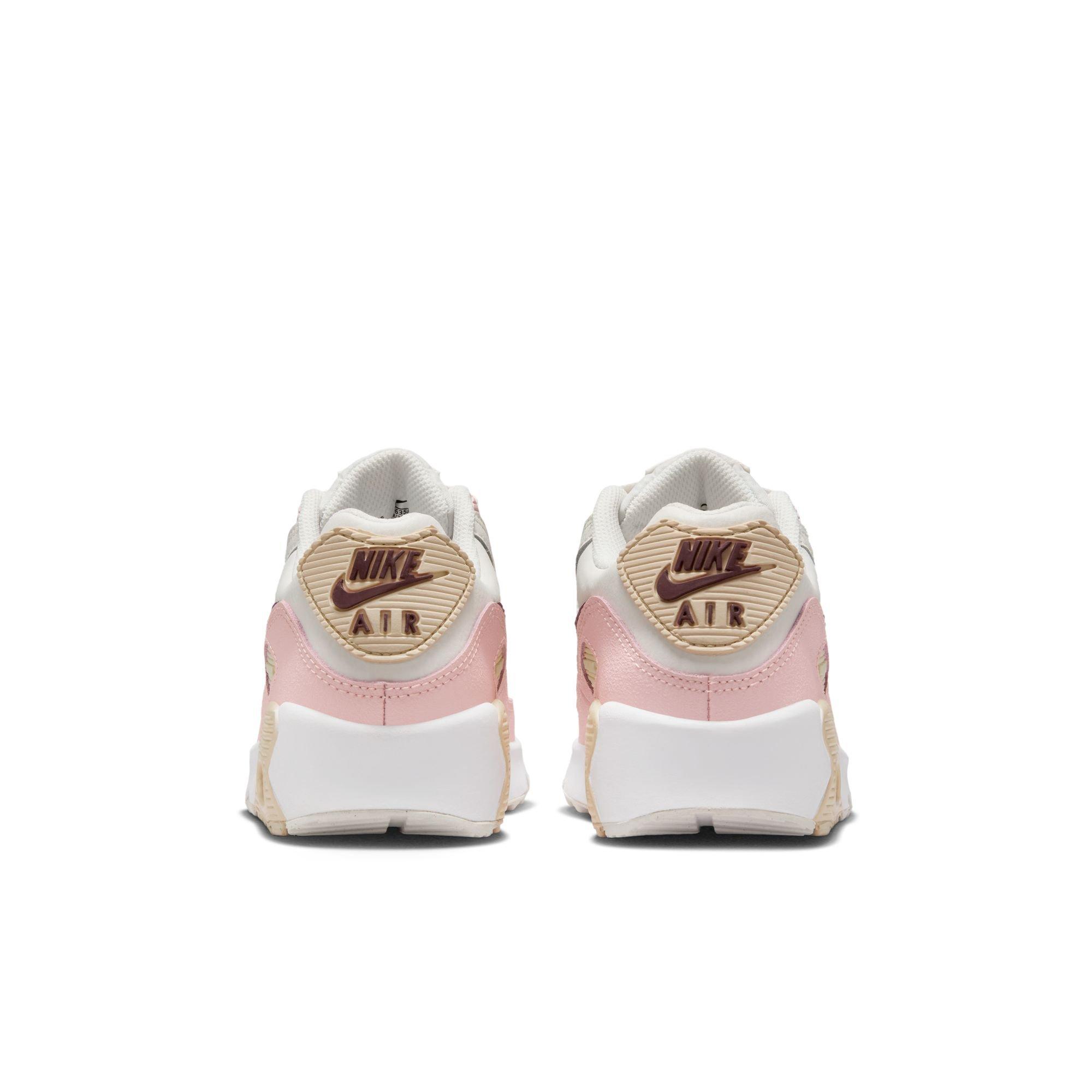 Nike Air Max 90 Preschool Girls' "Phantom/Dark Team Red/Echo Pink/Sail" Shoe