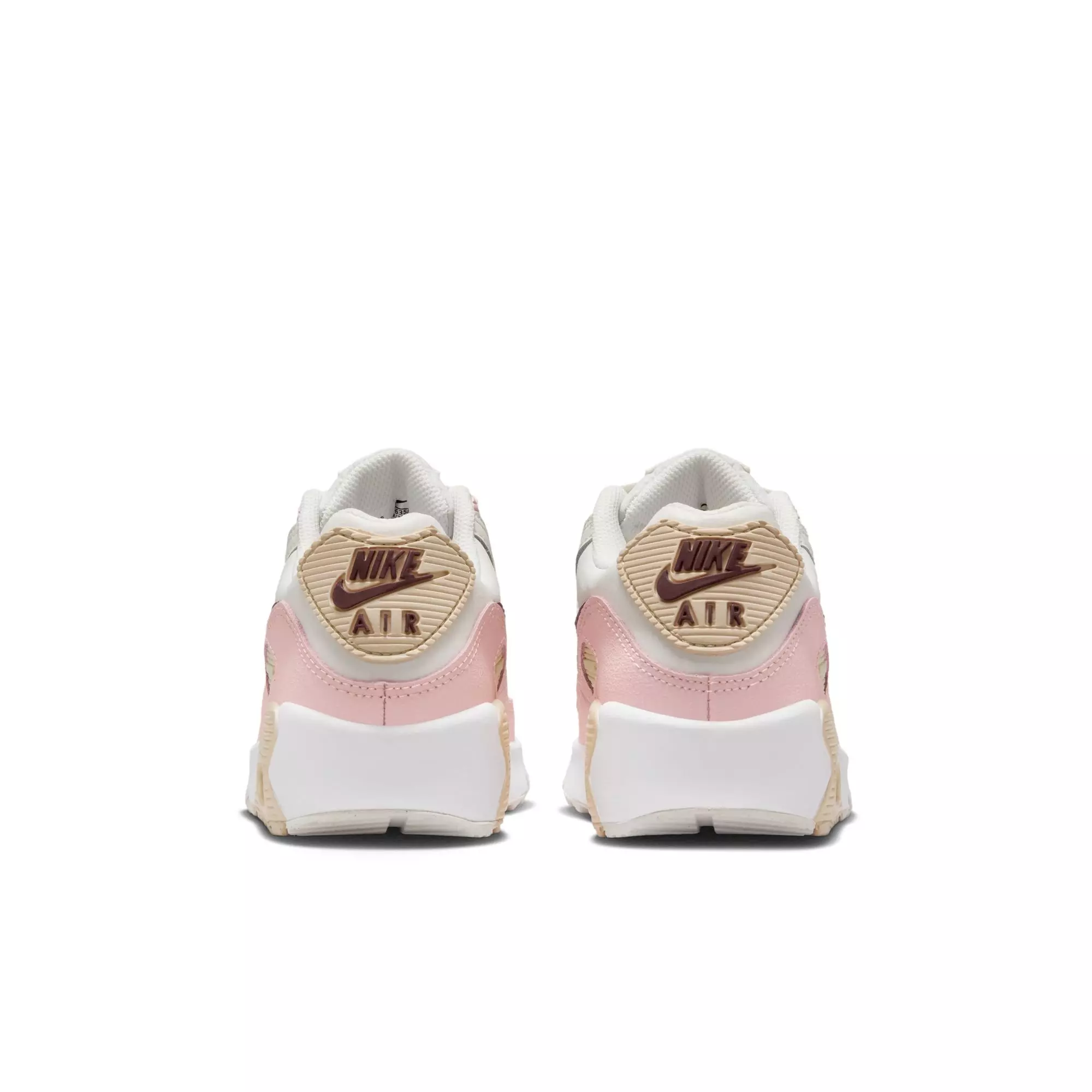 Nike Air Max 90 "Phantom/Dark Team Red/Echo Pink/Sail" Preschool Girls' Shoe - PINK/RED