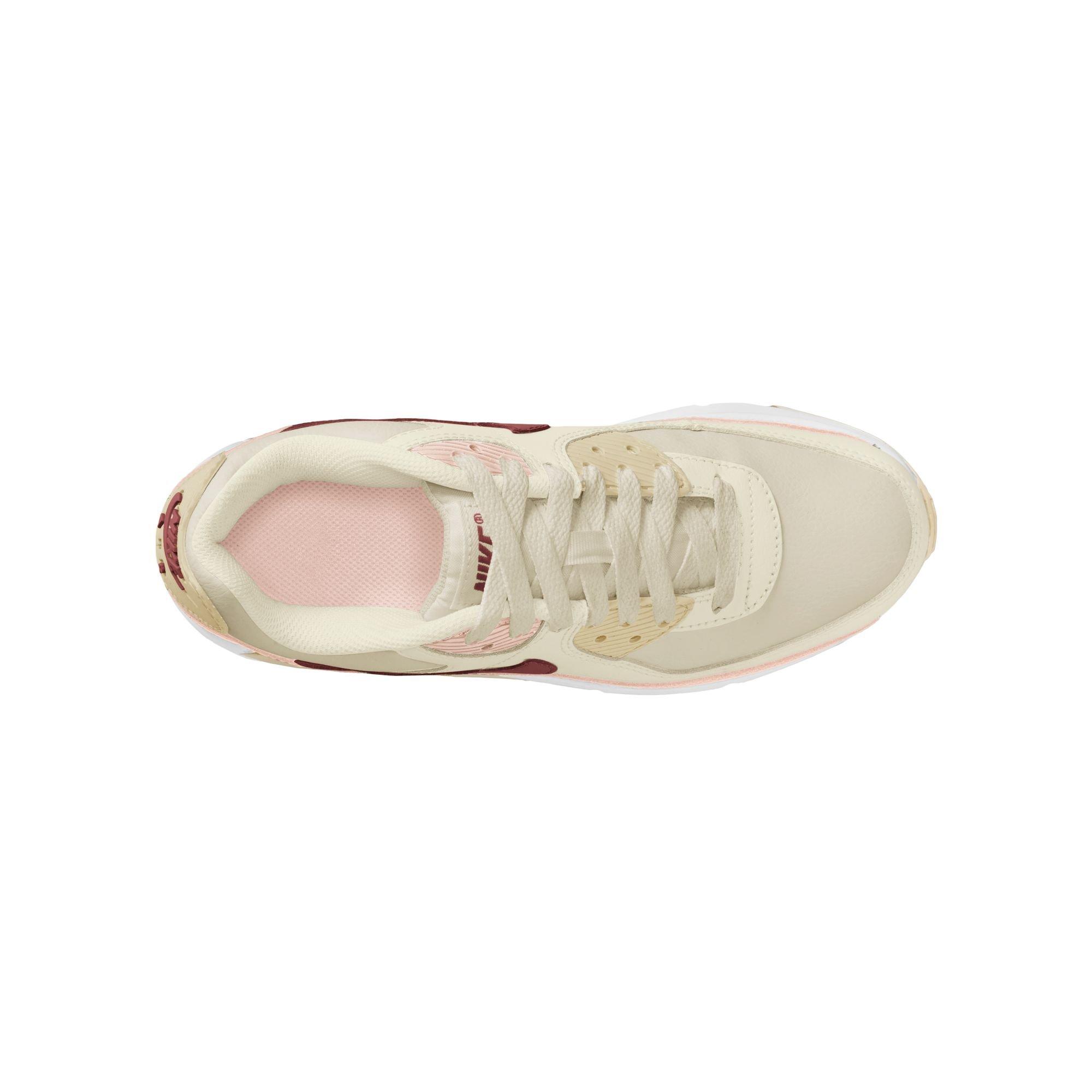 Nike Air Max 90 Preschool Girls' "Phantom/Dark Team Red/Echo Pink/Sail" Shoe