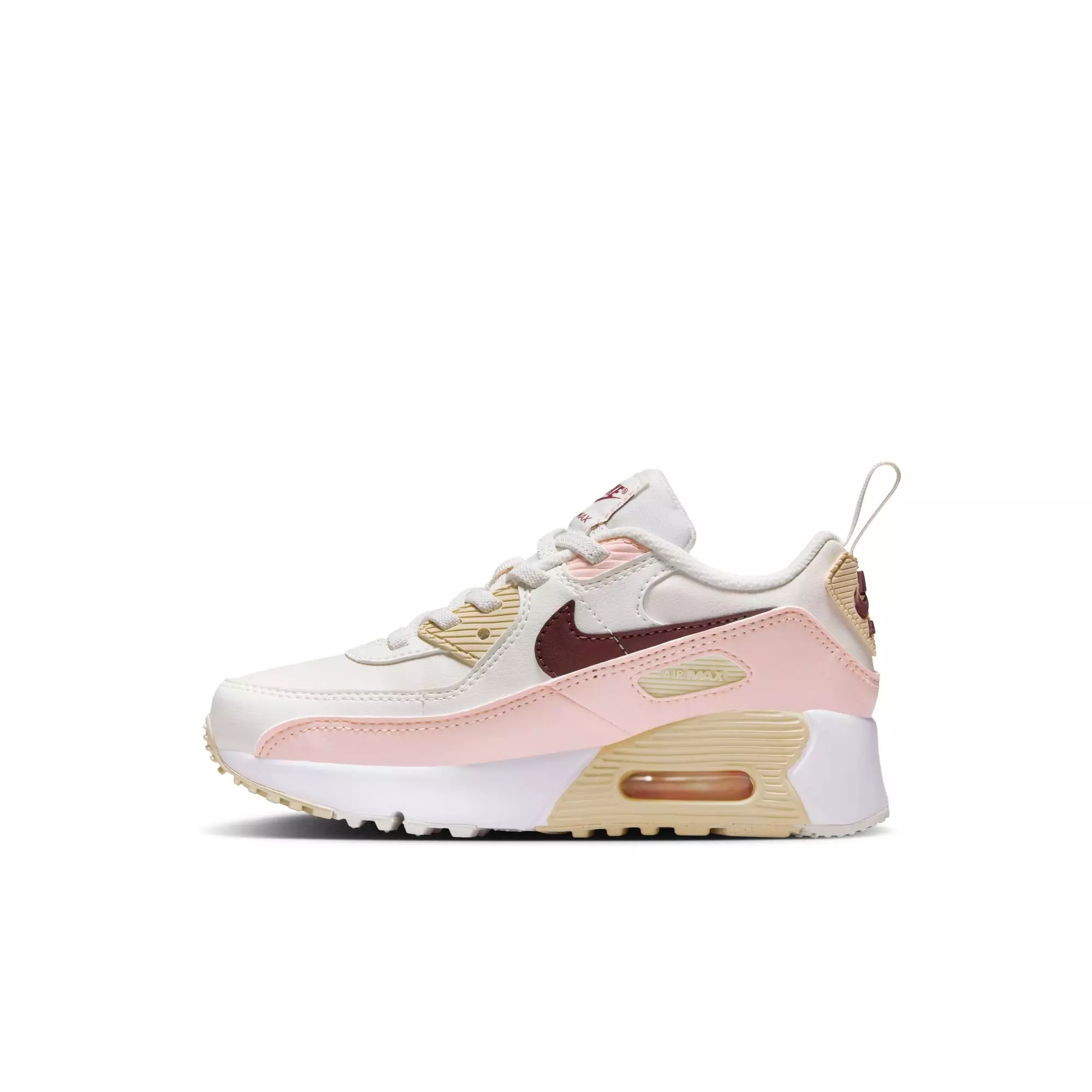 Nike Air Max 90 EasyOn "Phantom/Dark Team Red/Echo Pink/Sail" Toddler Girls' Shoe - PINK/RED