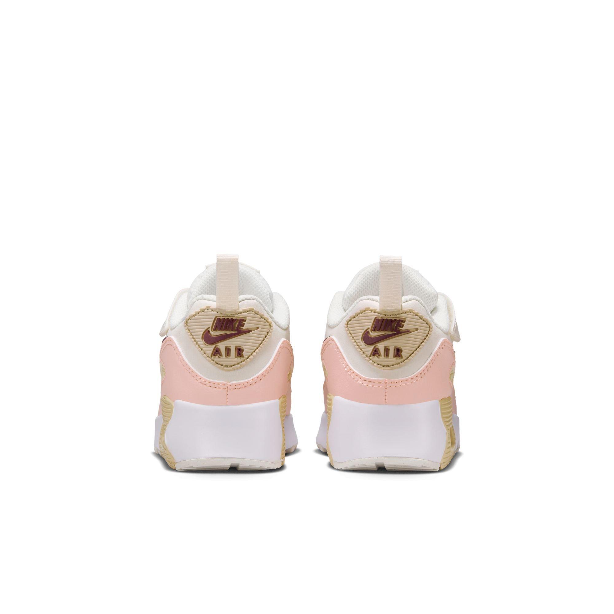 Nike Air Max 90 EasyOn Toddler Girls' "Phantom/Dark Team Red/Echo Pink/Sail" Shoe