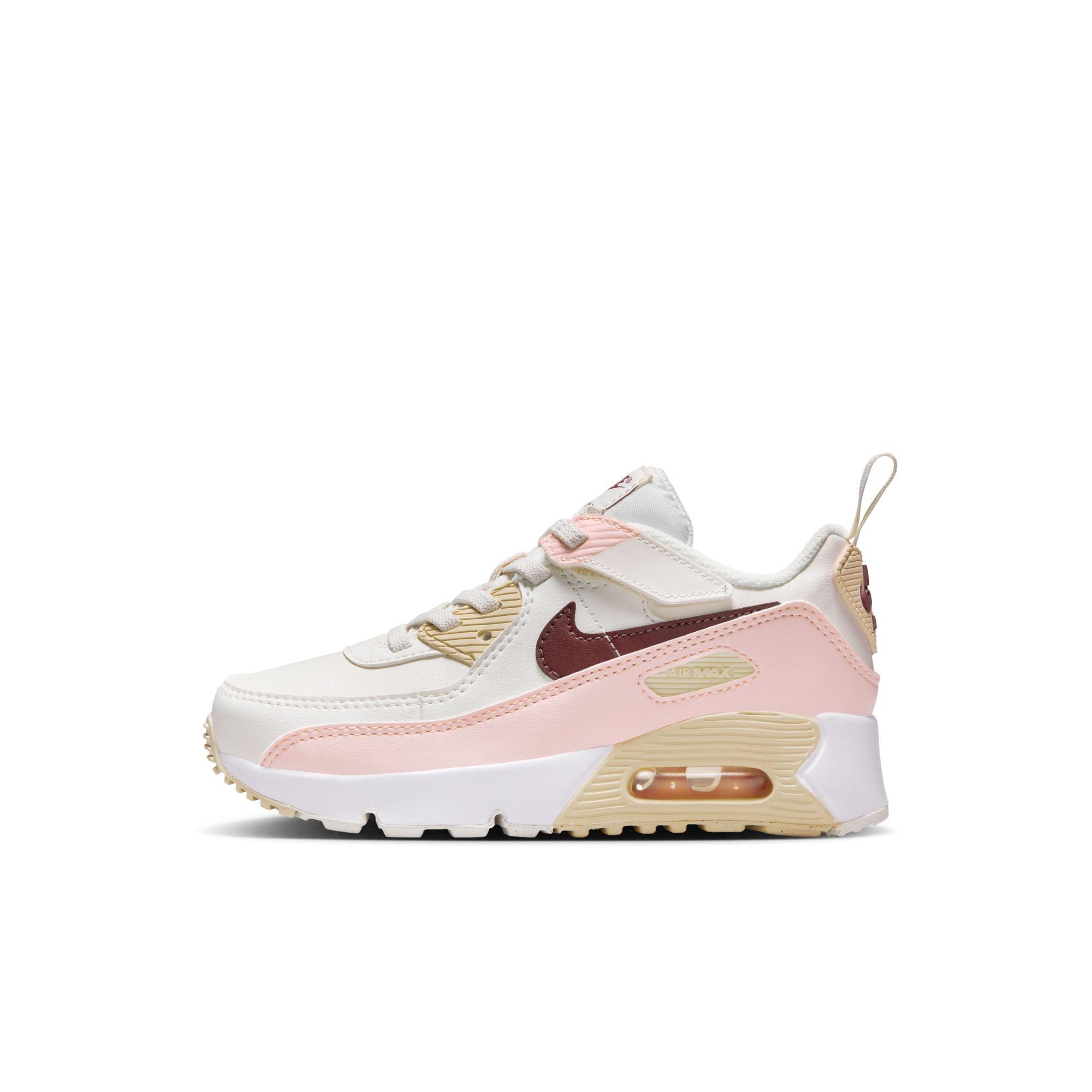 Nike Air Max 90 "Phantom/Echo Pink/Sail" Preschool Girls' Shoe - PINK/RED Thumbnail View 3