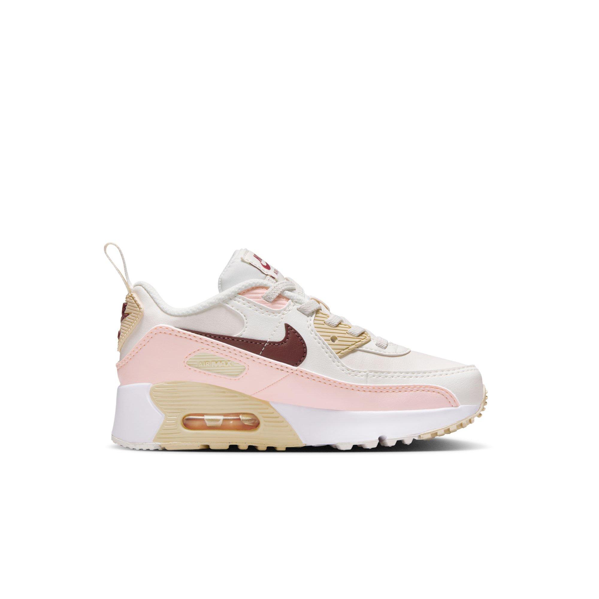 Nike Air Max 90 Preschool Girls' "Phantom/Dark Team Red/Echo Pink/Sail" Shoe