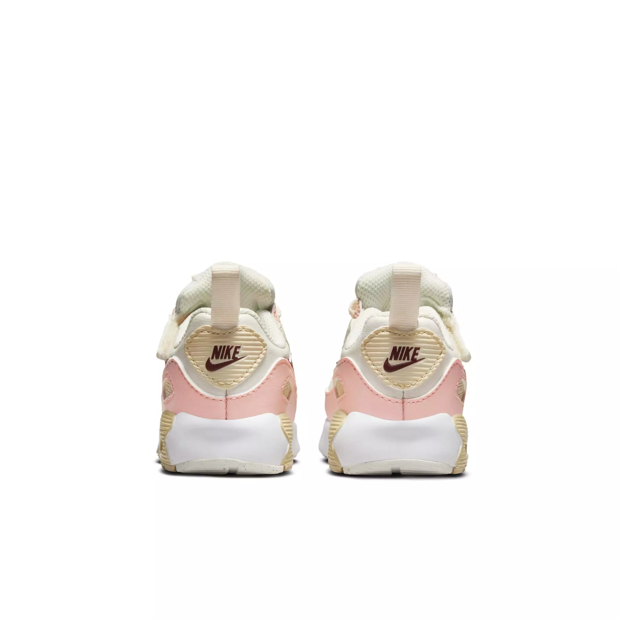 Nike Air Max90 EasyOn "Phantom/Dark Team Red/Echo Pink/Sail" Toddler Girls' Shoe - PINK/RED