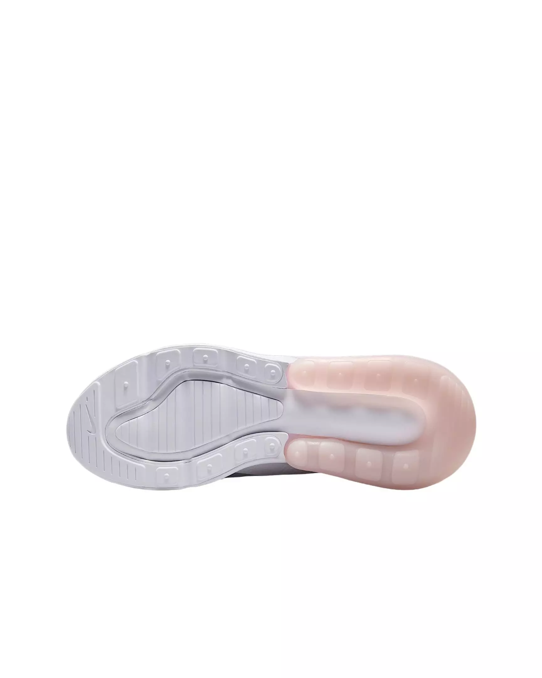 Nike Air Max 270 "White/Light Smoke Grey/Pink Foam" Grade School Girls' Shoe - WHITE/PINK