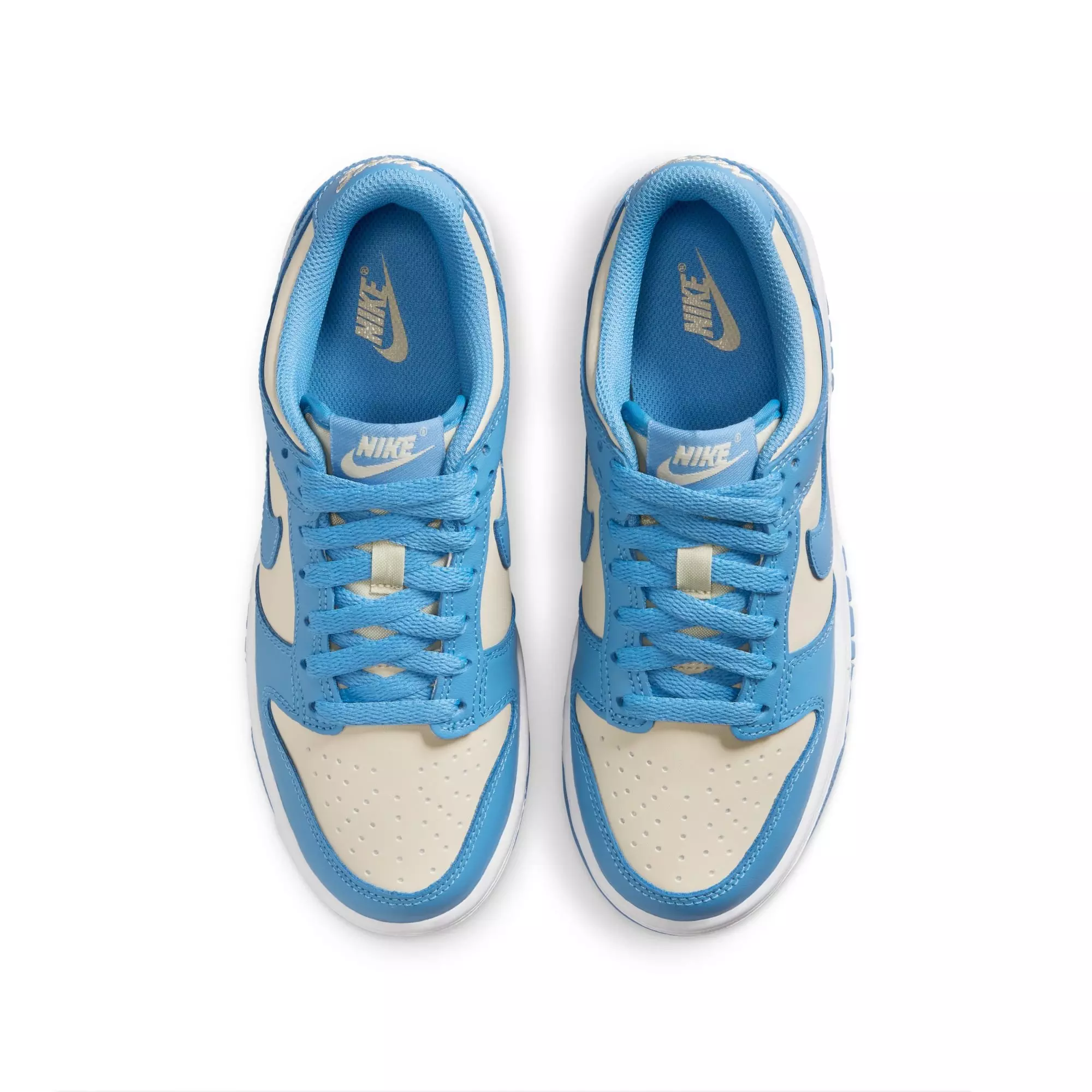 Nike Dunk Low "Blue Beyond/Beach/White" Grade School Girls' Shoe - BLUE/WHITE